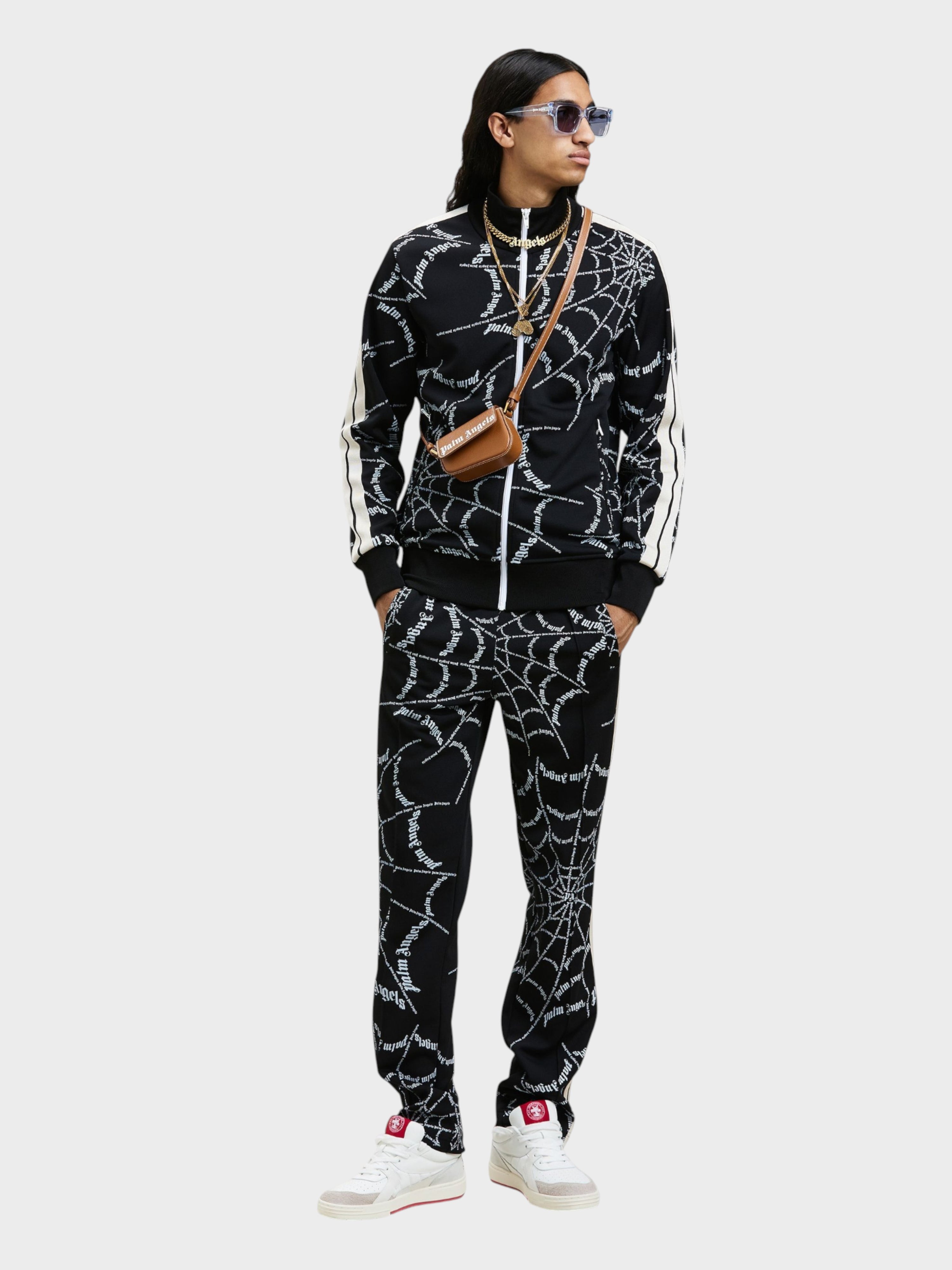 Palm Angels Spider Web Classic Trackpants Black