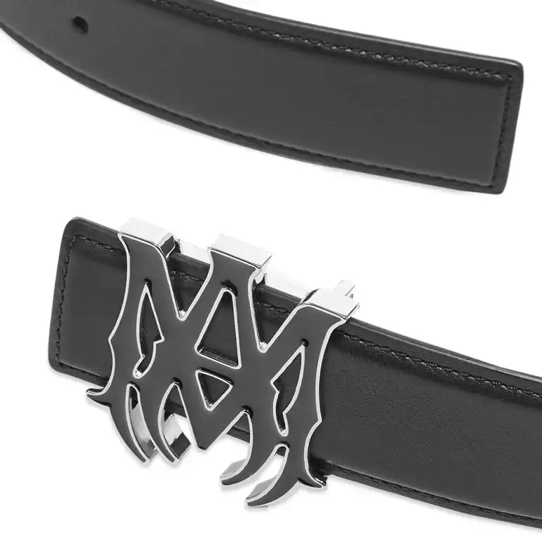 Amiri 4CM Enamel MA Belt Black