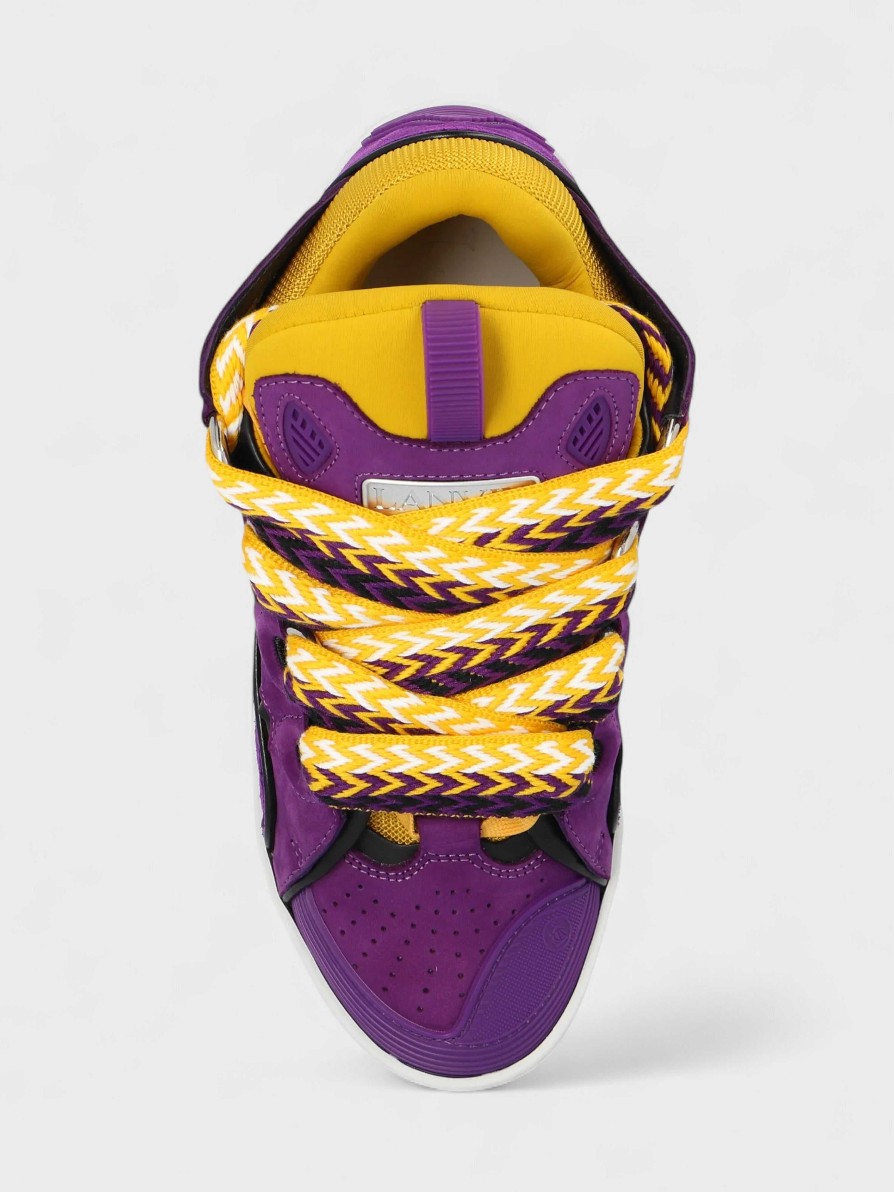 Lanvin Curb Sneakers Purple Yellow Wmns