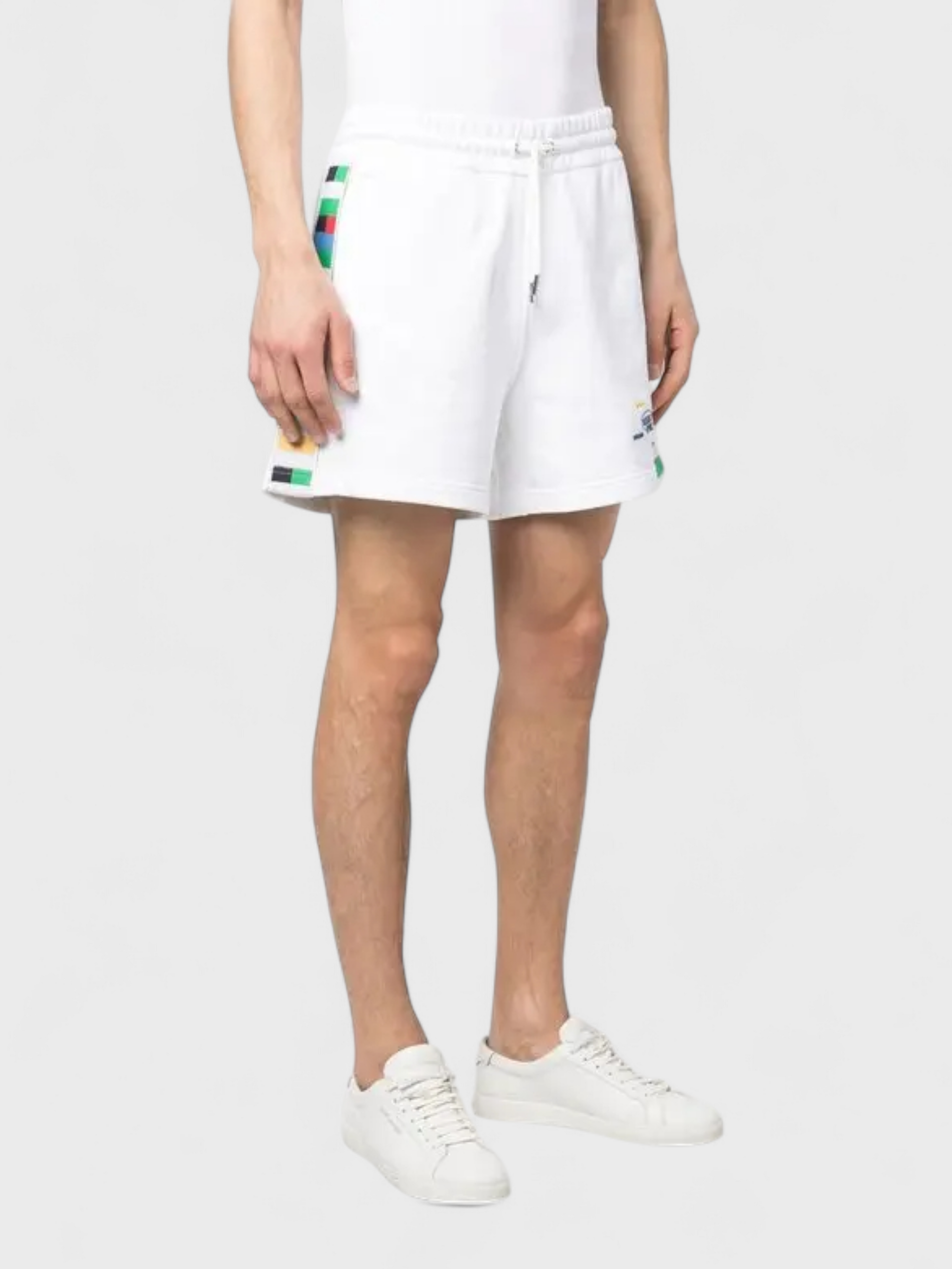 Missoni Logo Jersey Shorts White