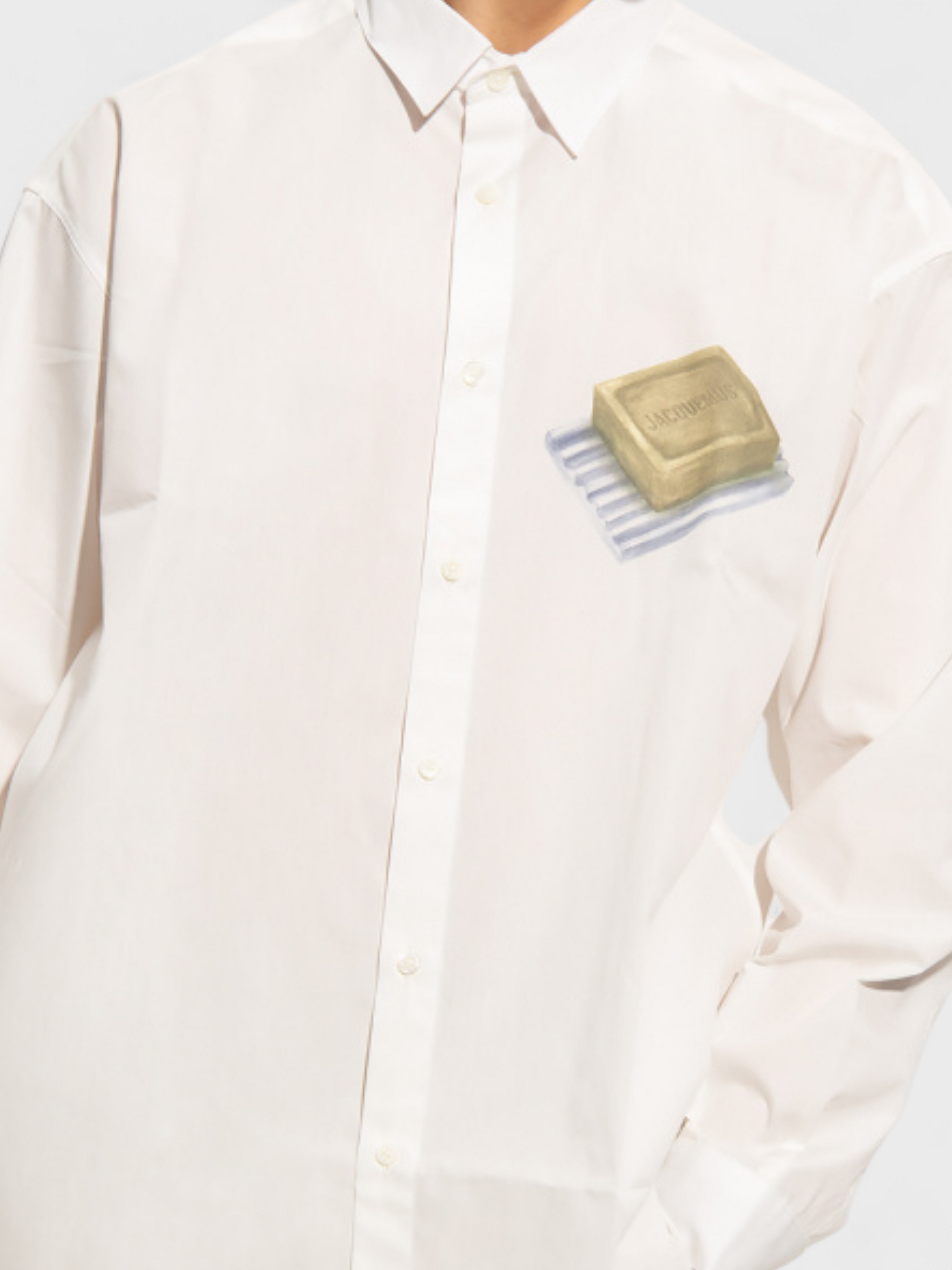 Jacquemus La Chemise Simon Print Green Soap