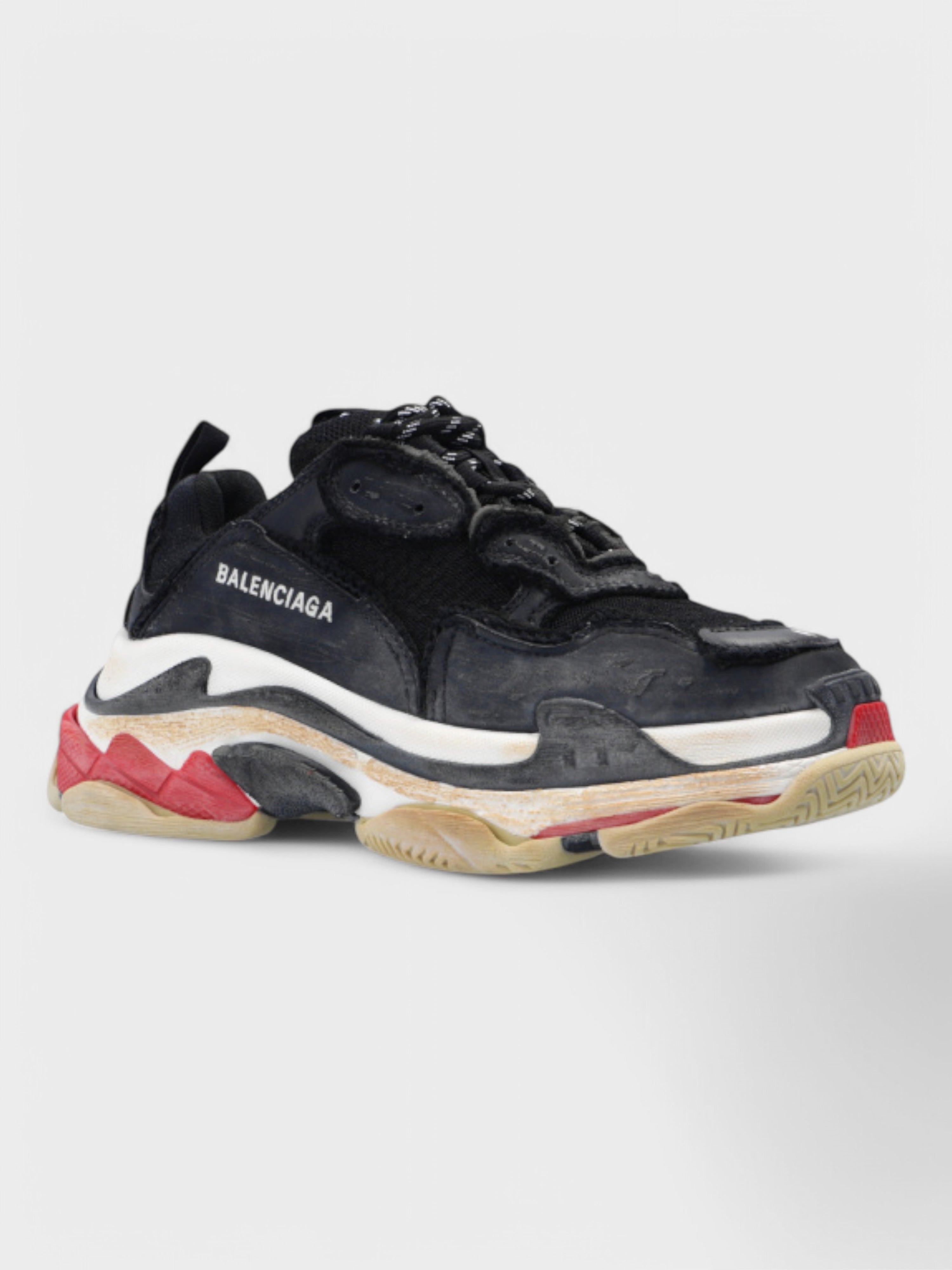 Balenciaga Wmns Triple S Sneaker 'DIY - Black Red'