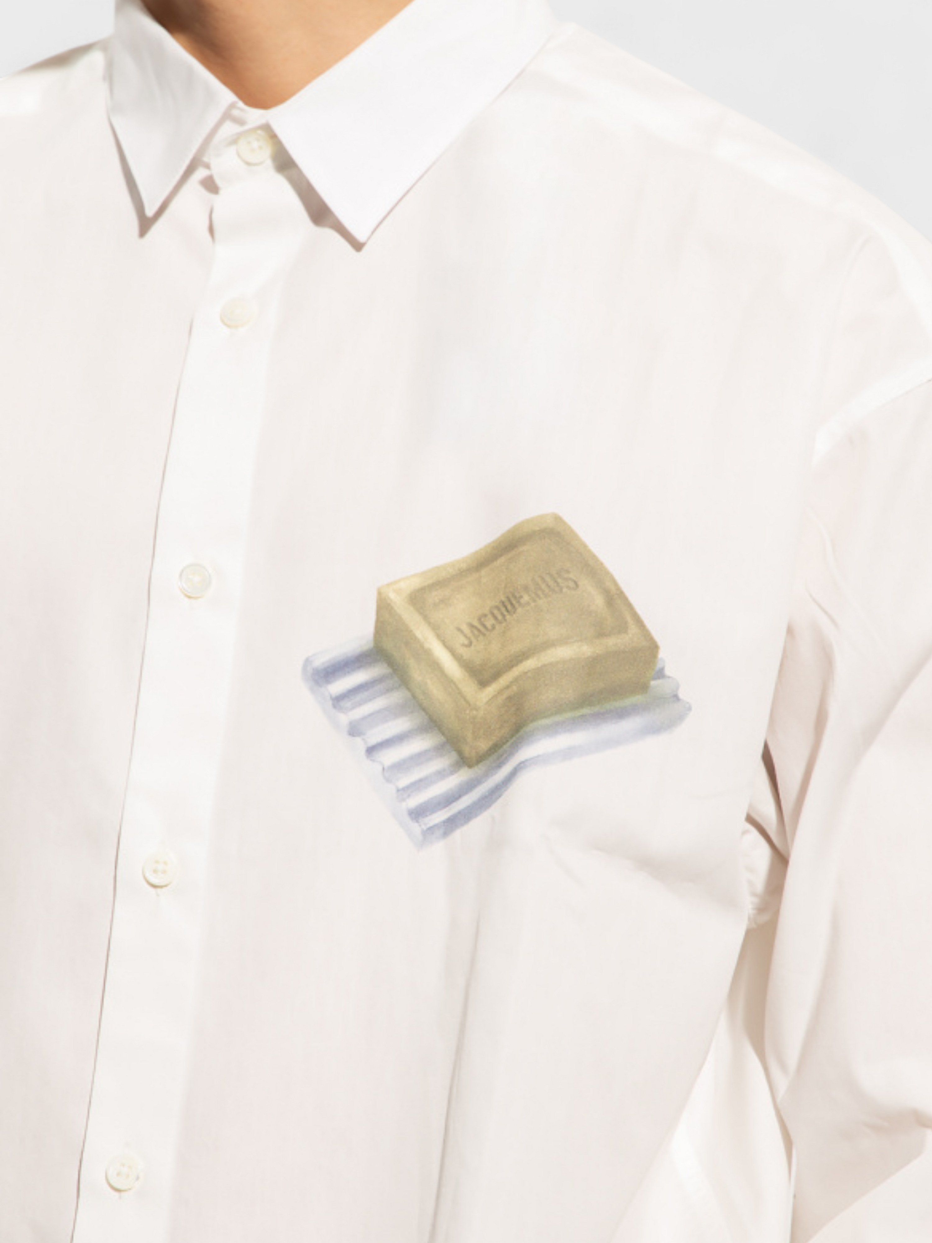 Jacquemus La Chemise Simon Print Green Soap