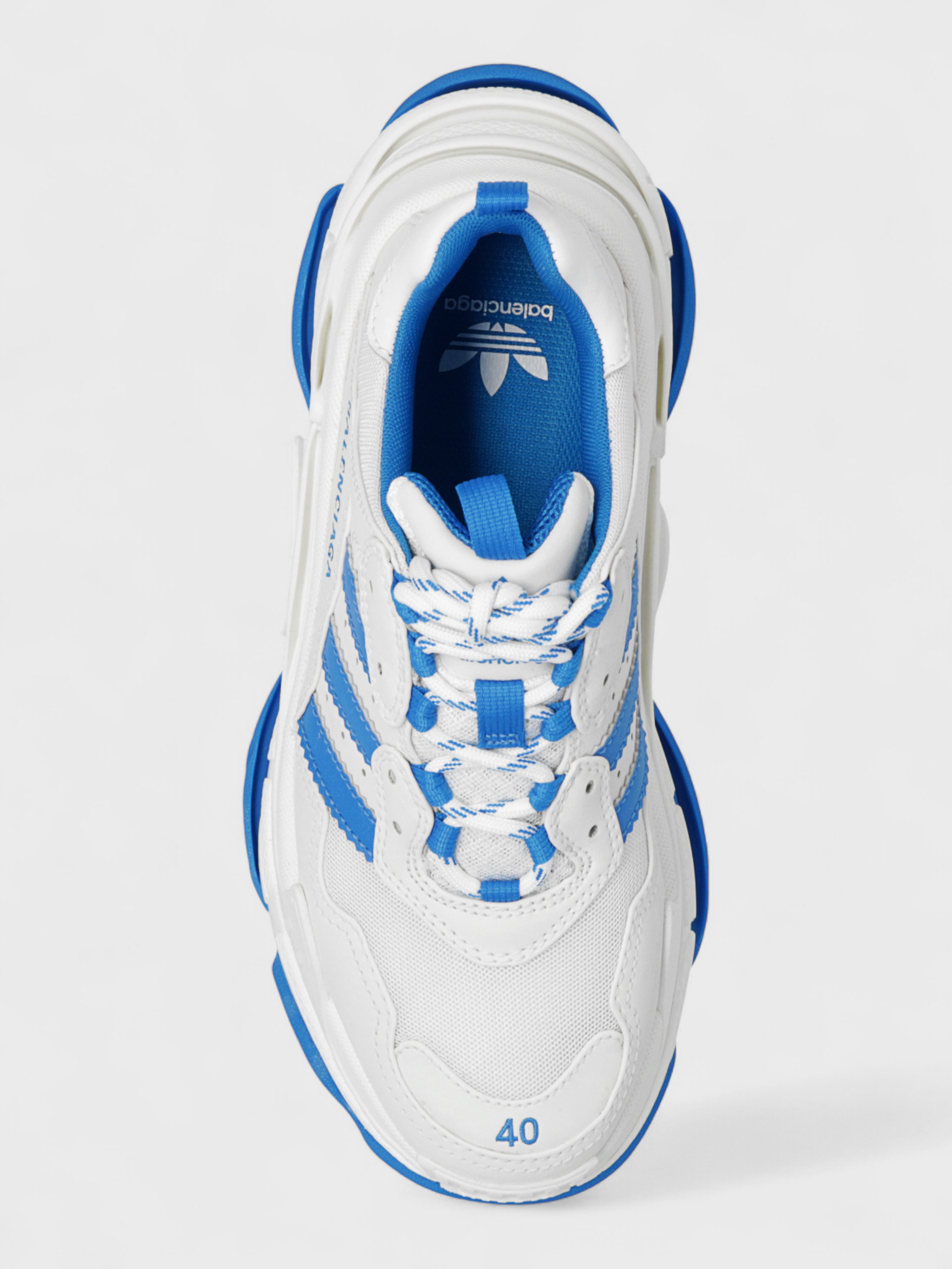 Adidas x Balenciaga Triple S Sneaker White Blue