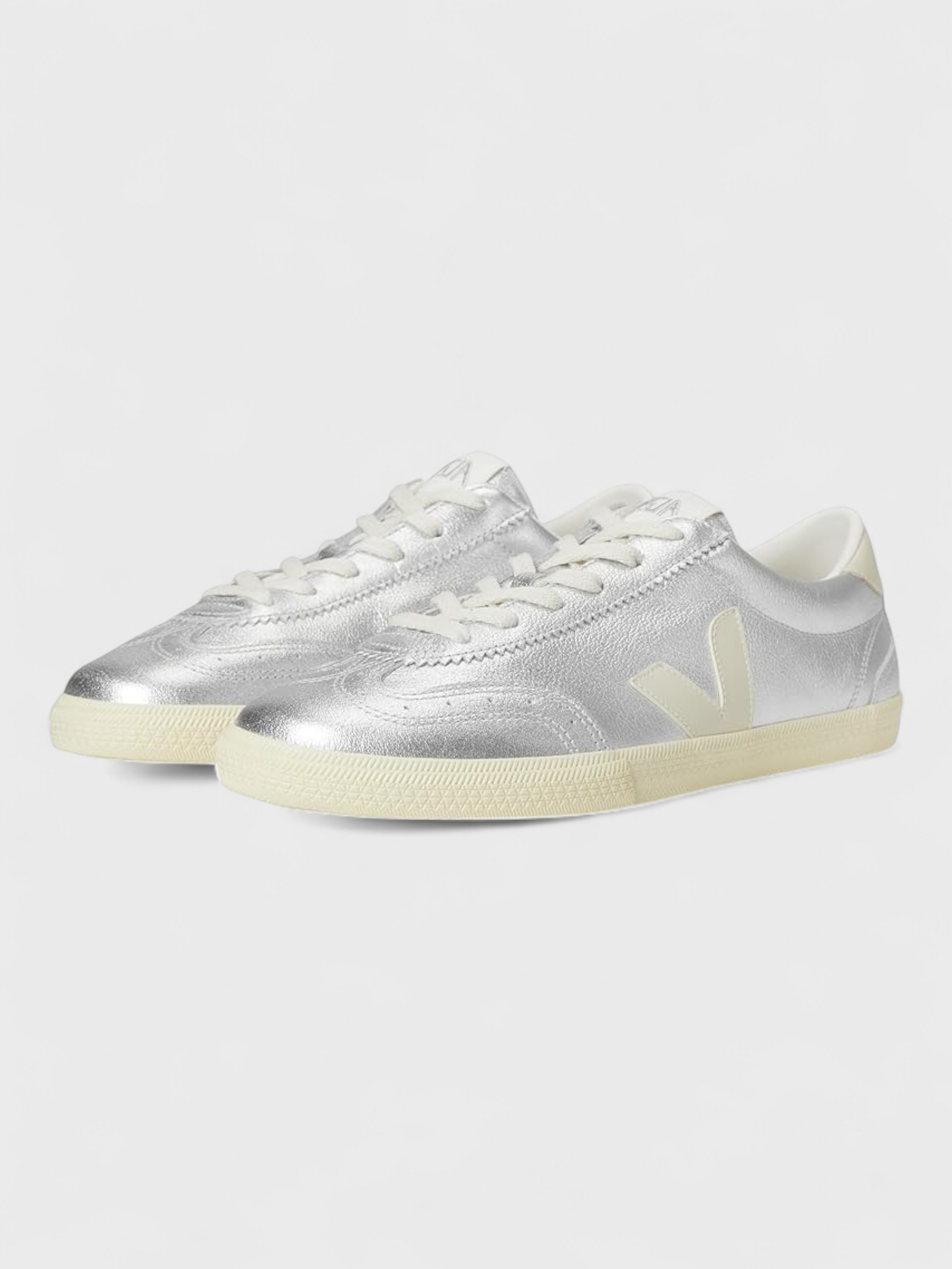 Veja Volley Leather Silver Pierre Sneakers