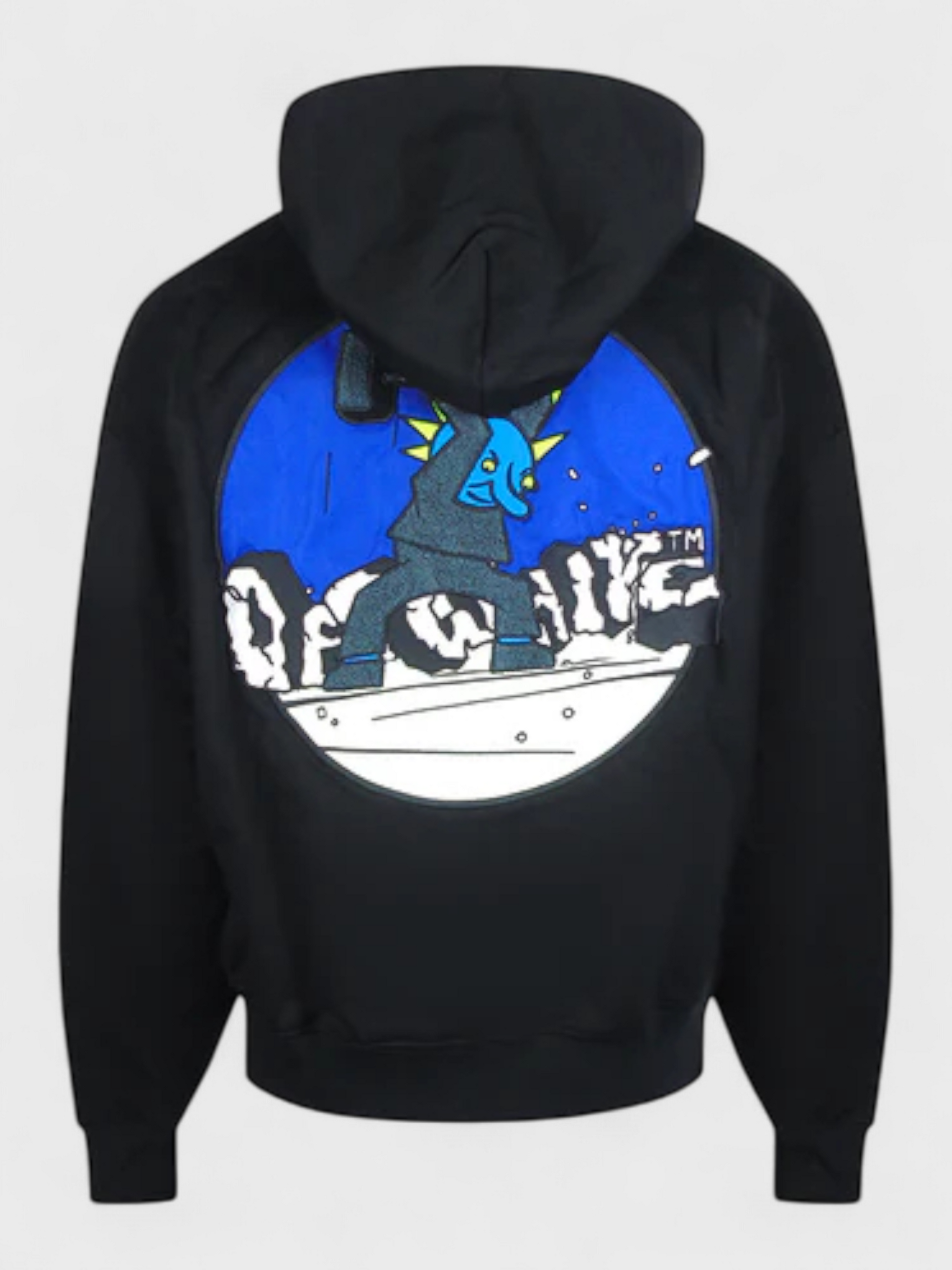 Off-White Hammer Skate Zip Hoodie Black