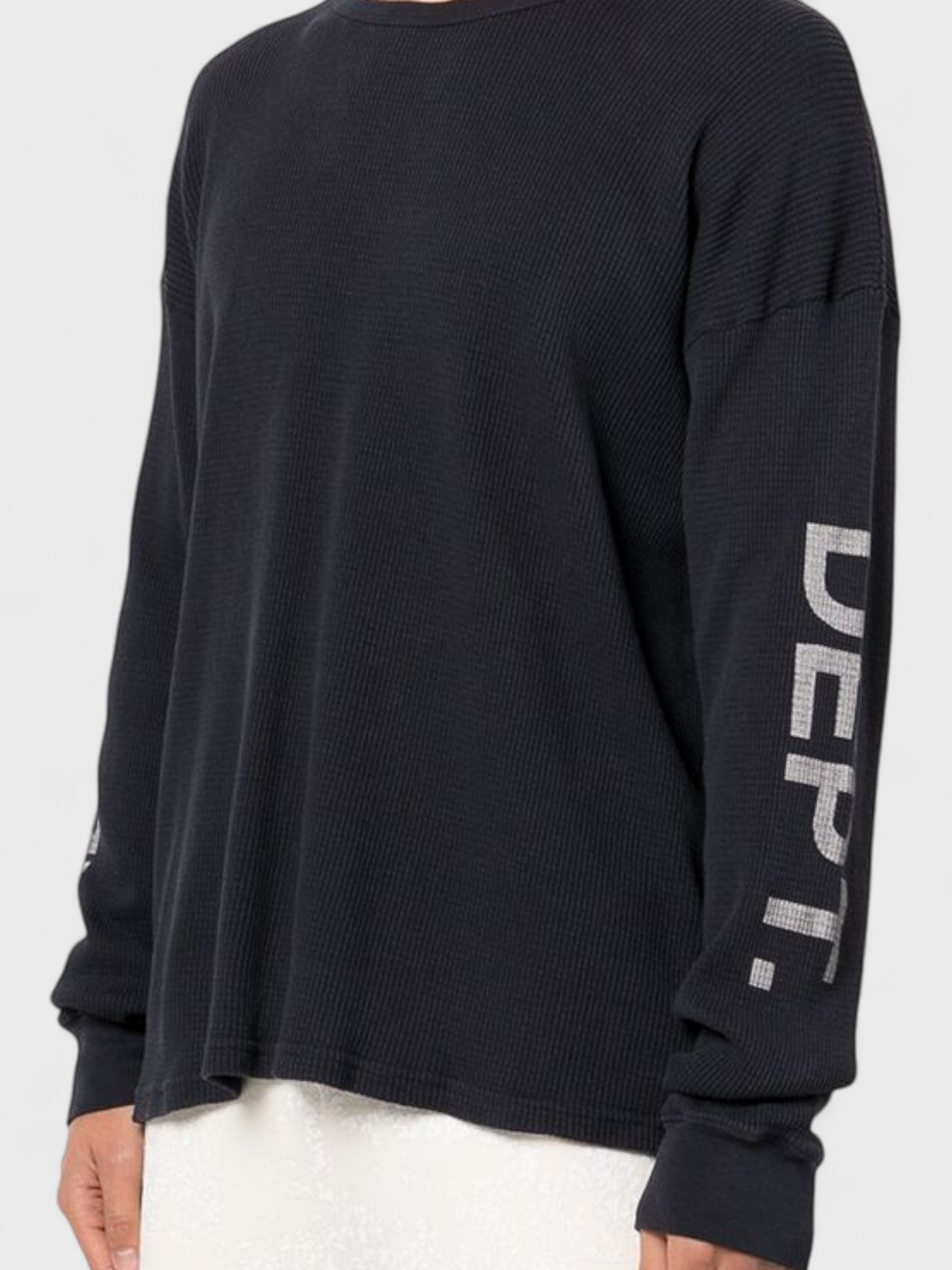 Gallery Dept. Thermal Long Sleeve T-Shirt Black