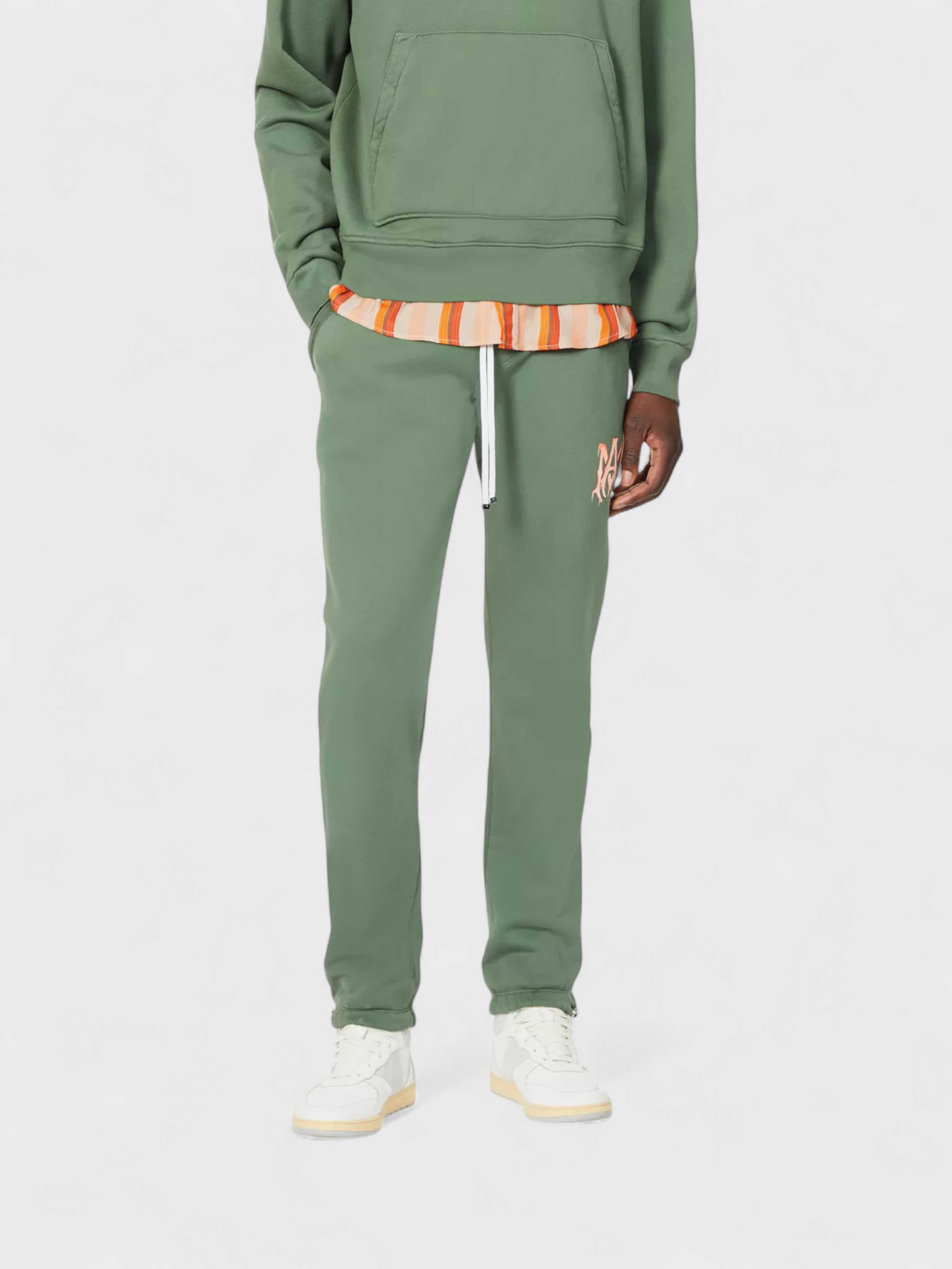 Amiri Watercolour MA Sweatpant Green Peach