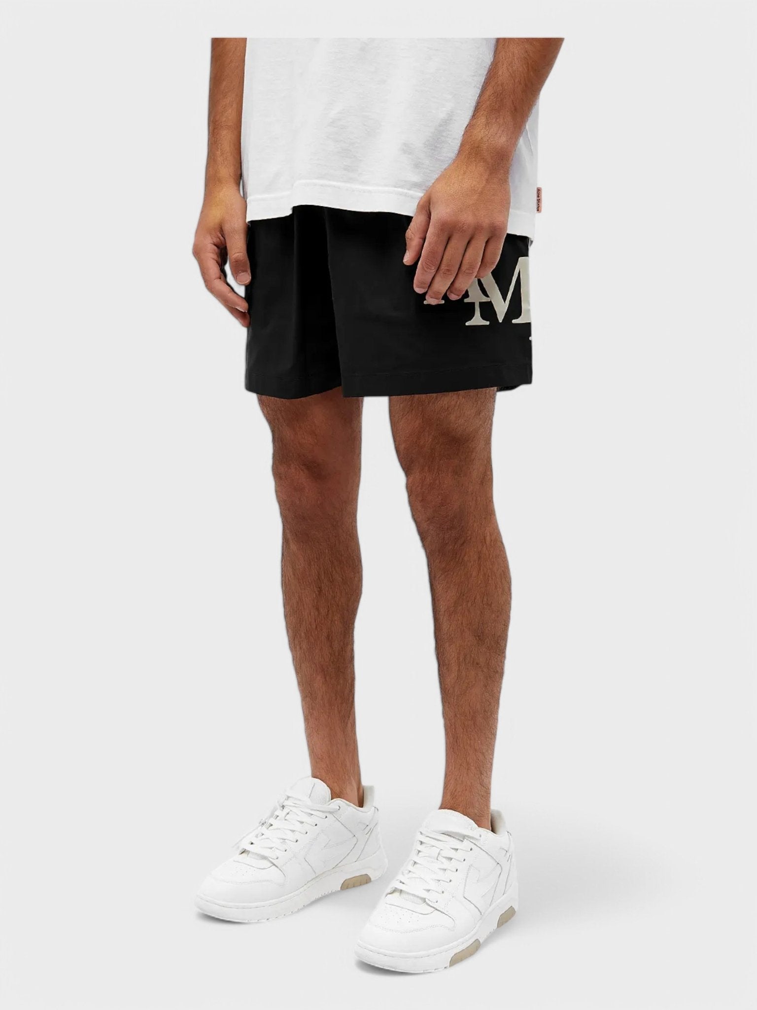 Amiri Staggered Swim Trunk Black - Supplied FashionAmiri