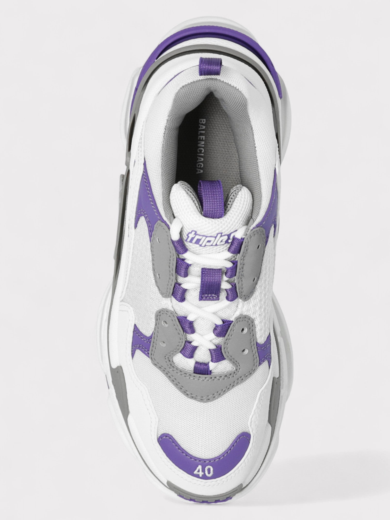 Balenciaga Triple S Wmns White Purple - Supplied FashionBalenciaga