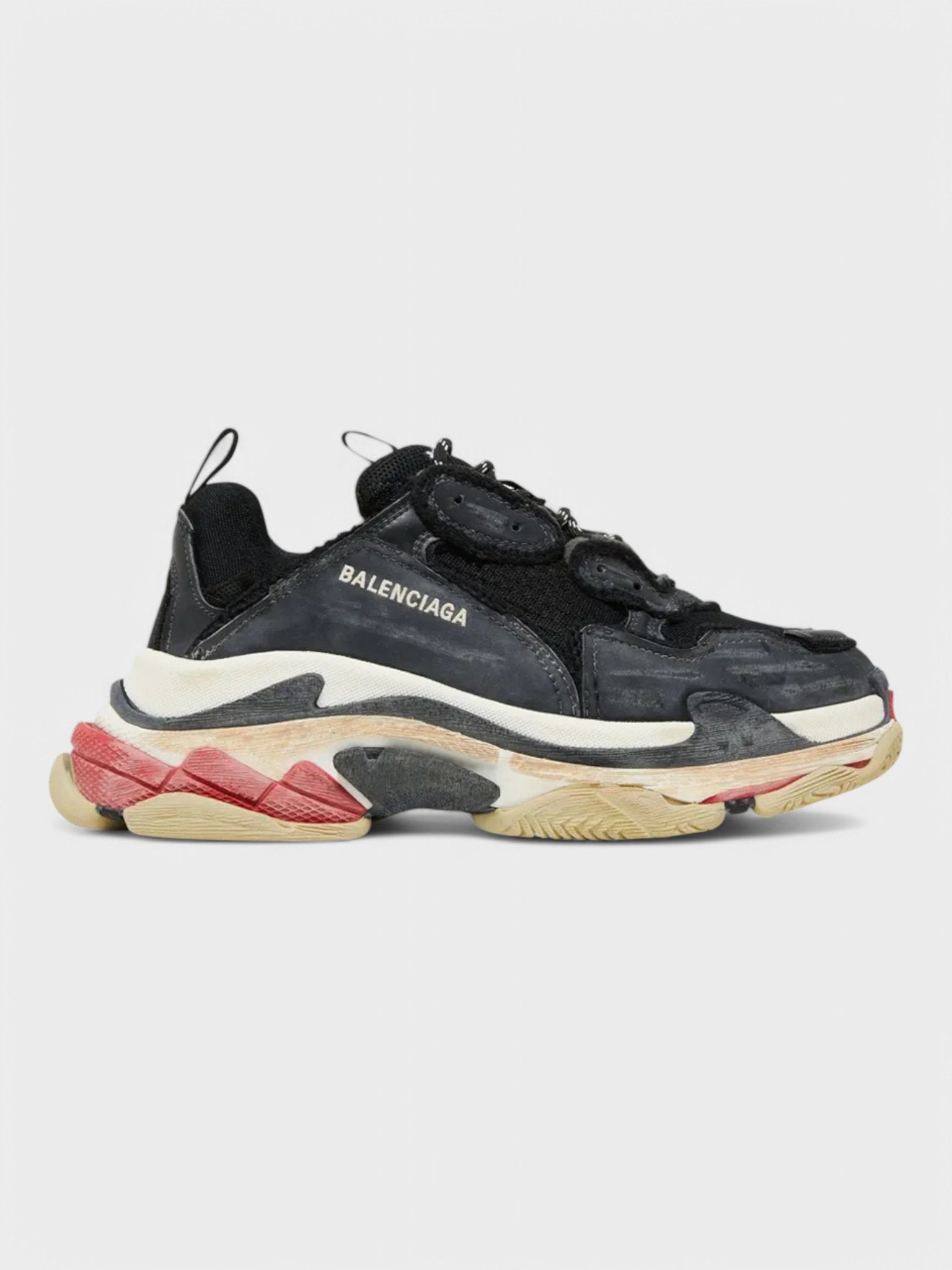 Balenciaga Wmns Triple S Sneaker 'DIY - Black Red' - Supplied FashionBalenciaga