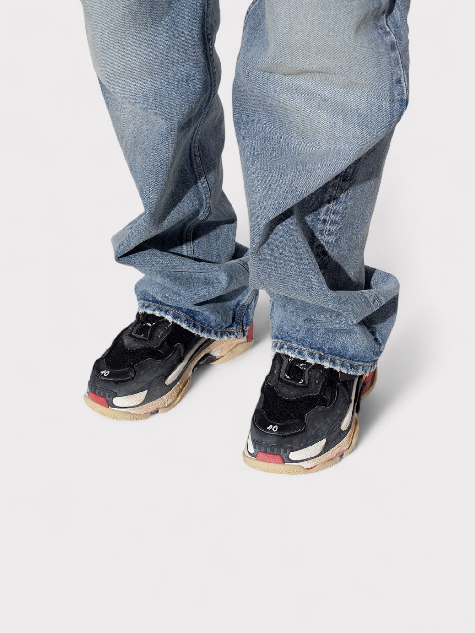 Balenciaga Wmns Triple S Sneaker 'DIY - Black Red' - Supplied FashionBalenciaga
