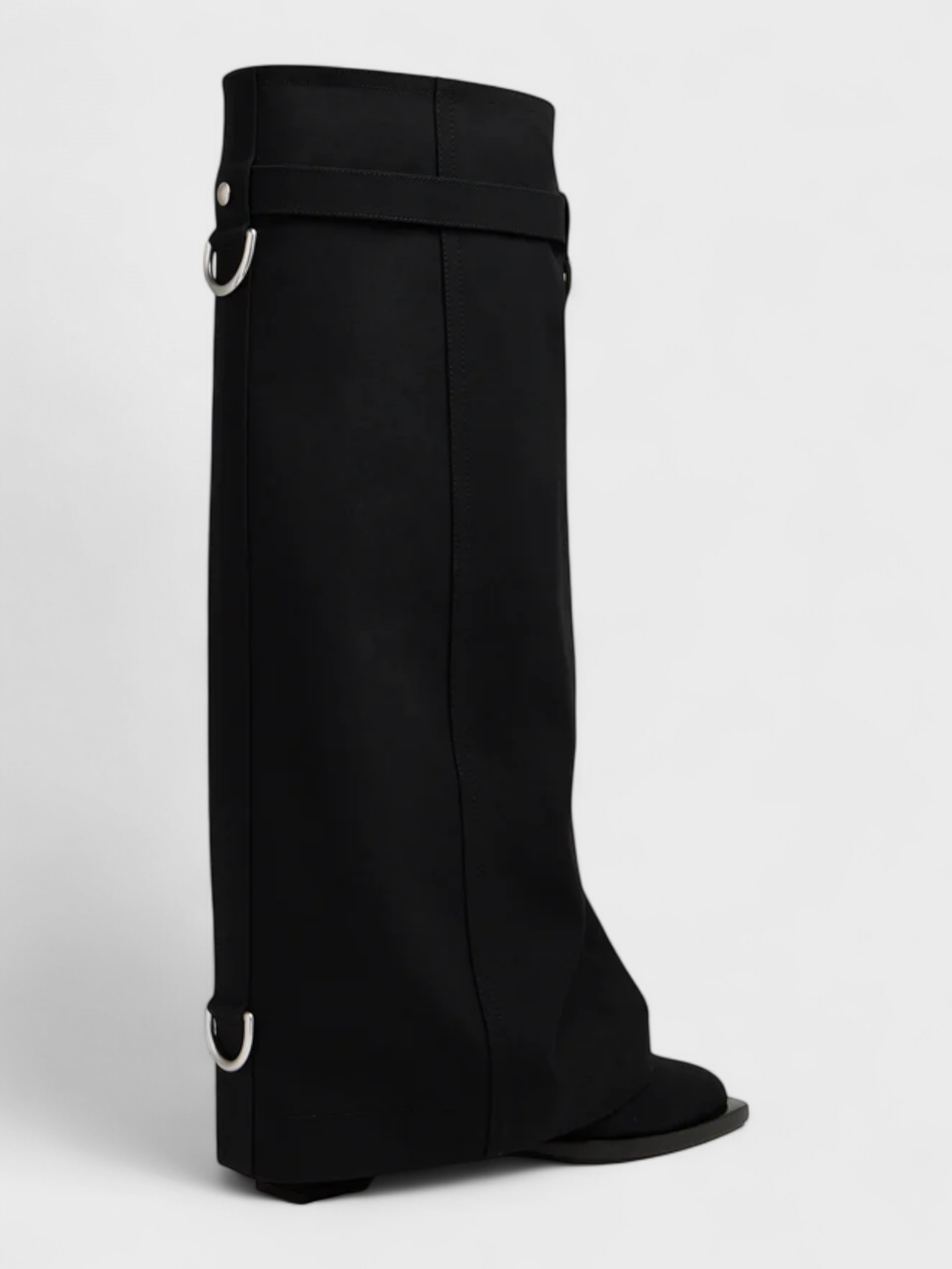 Givenchy Shark Lock Cowboy High Boots Black