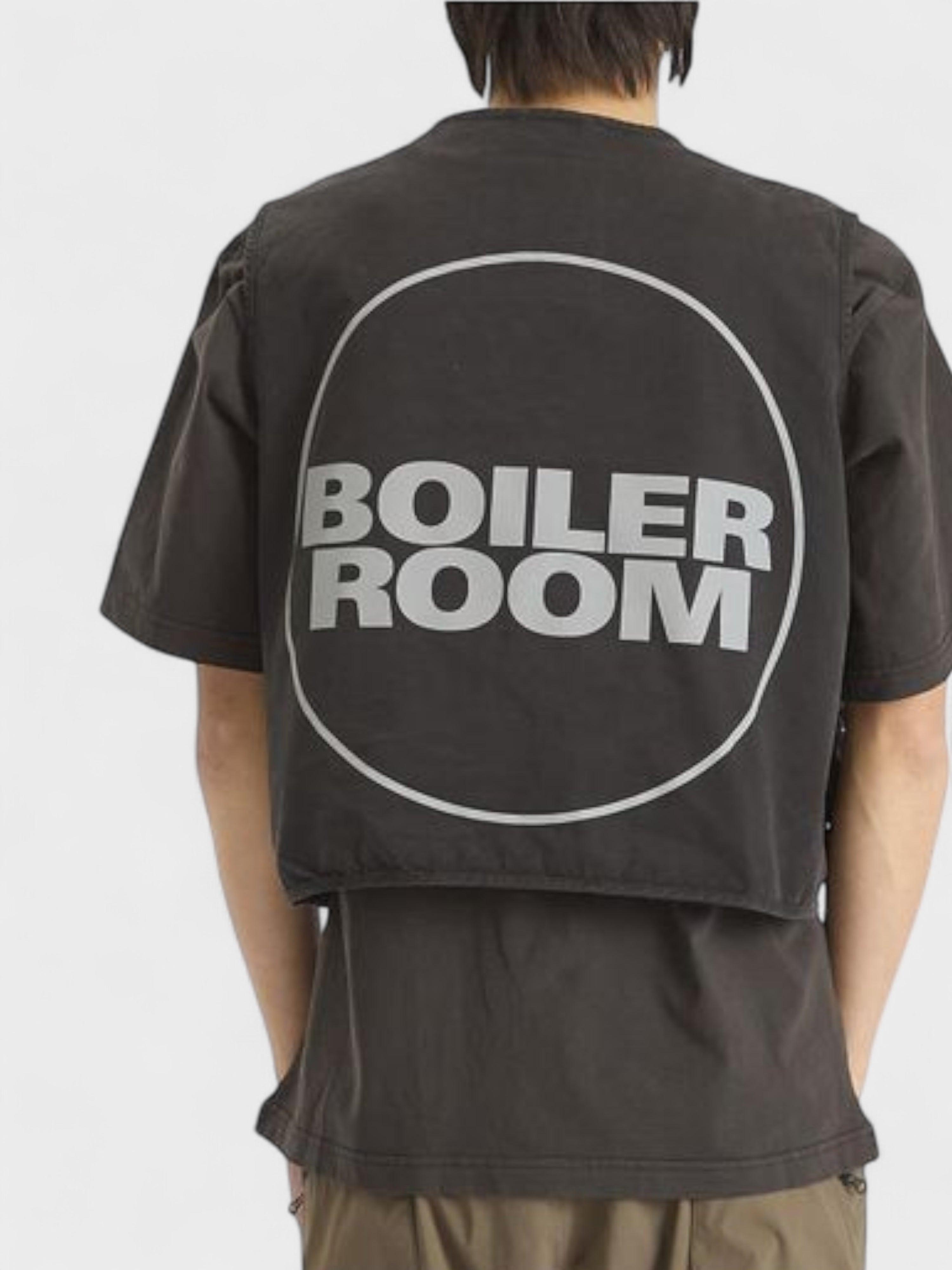 Boiler Room Multi Pocket Gilet Black
