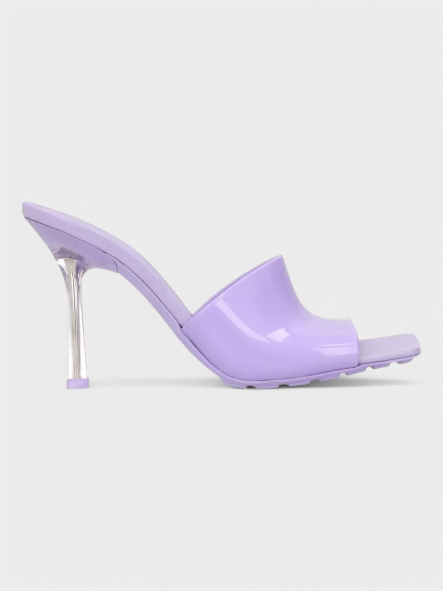 Bottega Veneta Mule Heel Sandal Puddle Sole Wisteria Purple - Supplied FashionBottega Veneta