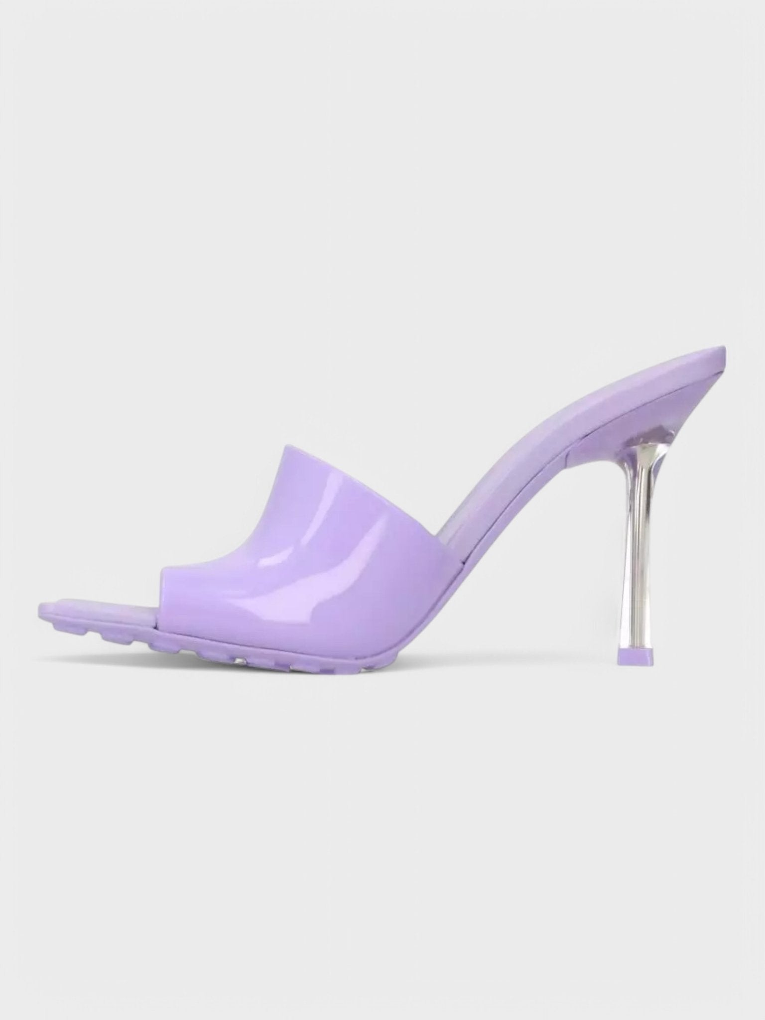 Bottega Veneta Mule Heel Sandal Puddle Sole Wisteria Purple - Supplied FashionBottega Veneta