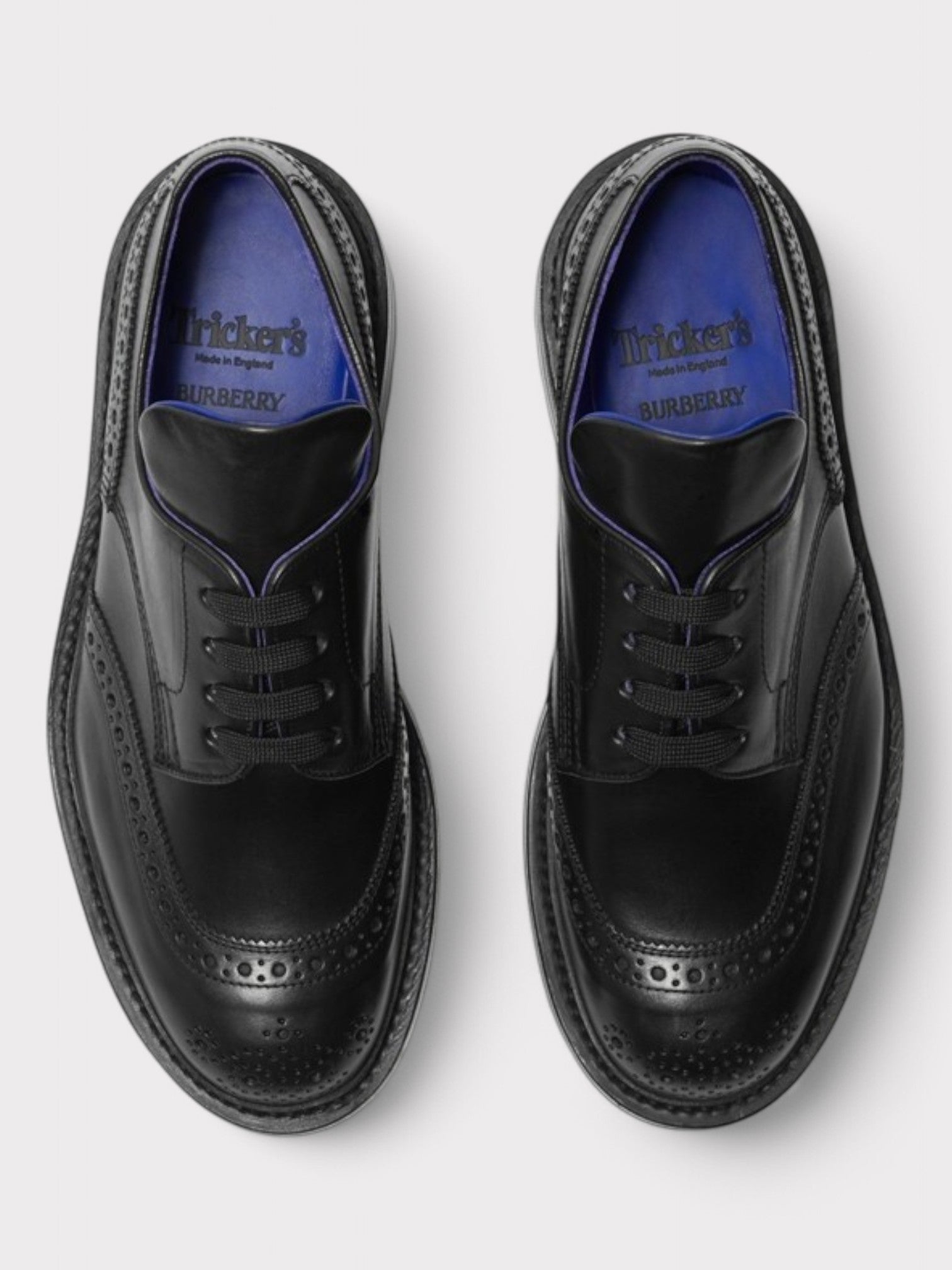 Burberry Tricker’s Leather Devon Brogues Black - Supplied FashionBurberry