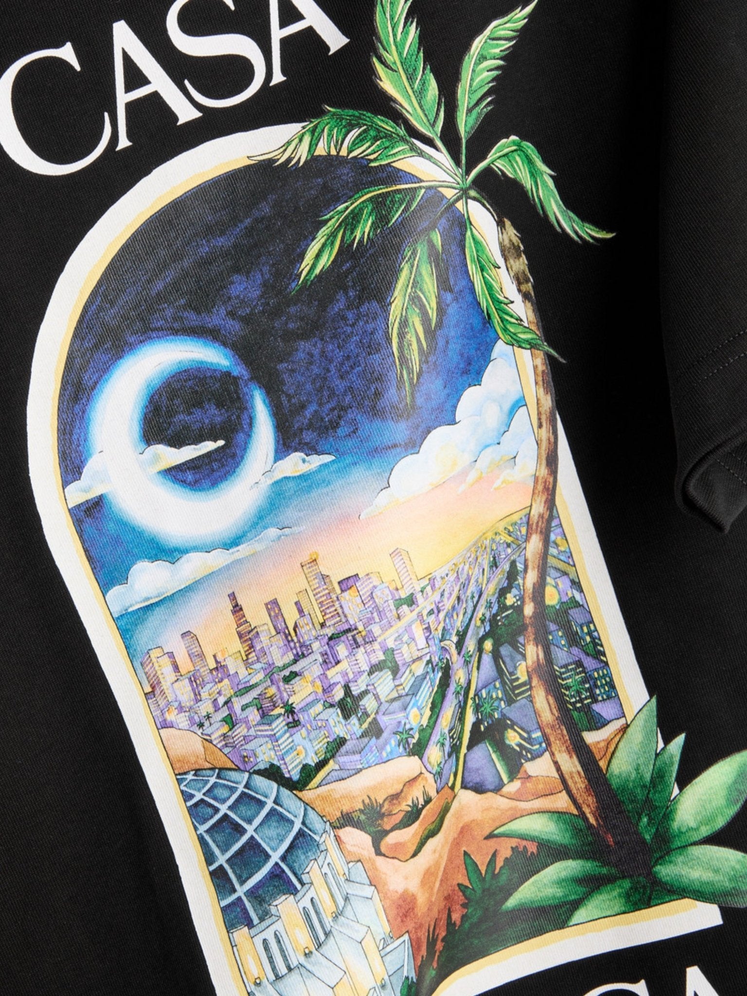 Casablanca LA Nights T Shirt Black - Supplied FashionSupplied Fashion