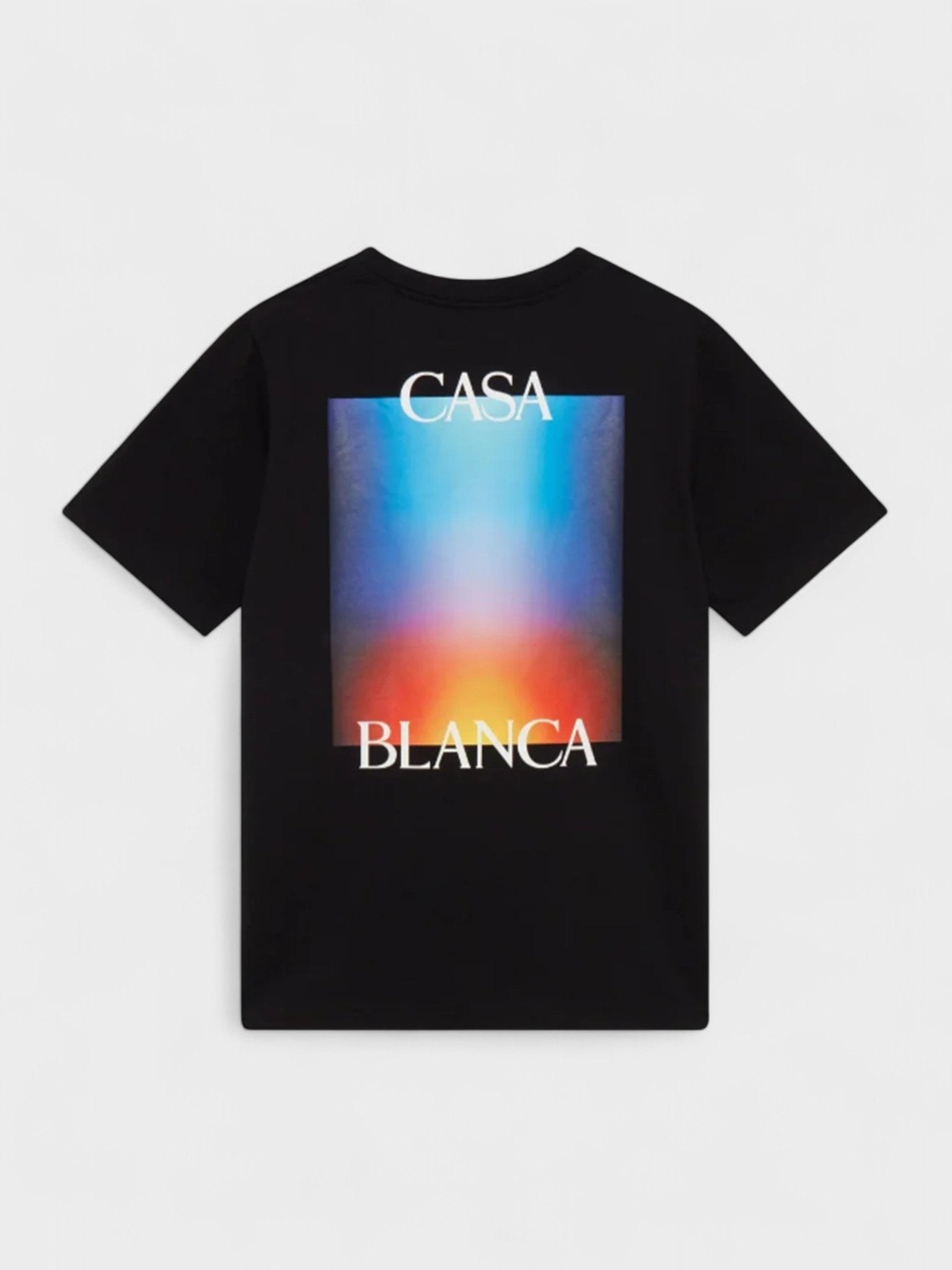 Casablanca Stacked Gradient Casa Logo T Shirt Black now £145.00 at ...