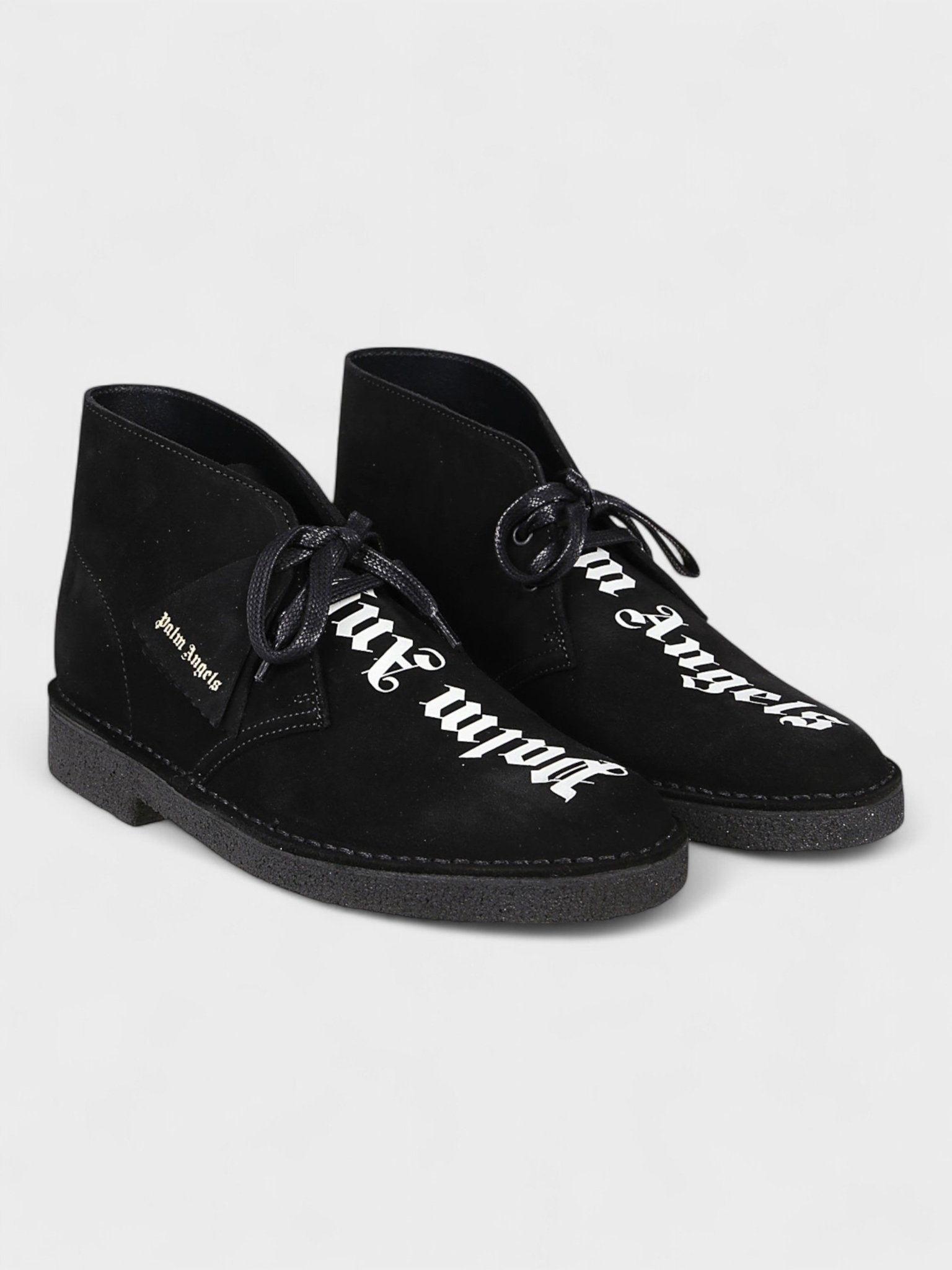 Clarks Originals Desert Boot Palm Angels Logo Black White - Supplied FashionPalm Angels