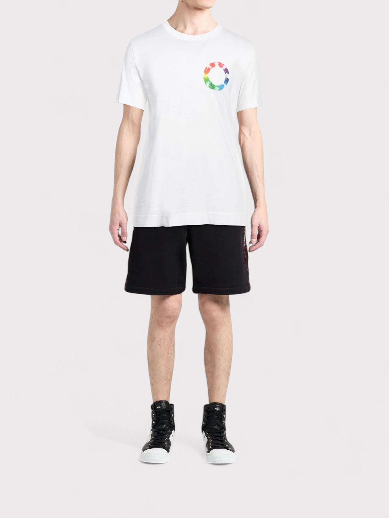 Givenchy Slim Fit T-Shirt Circle Multi White - Supplied FashionGivenchy
