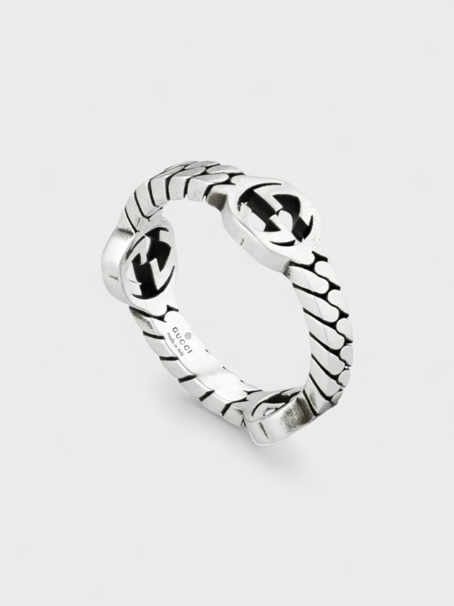 Gucci Interlocked G Ring in 925 Sterling Silver - Supplied FashionGucci