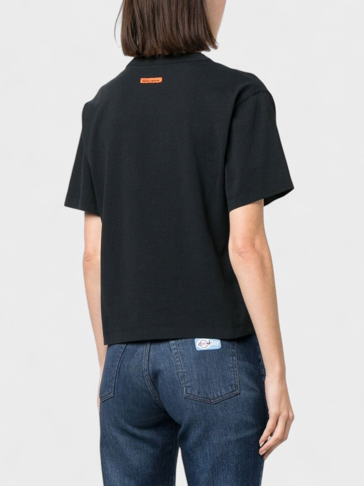 Heron Preston CENSORED HERON Short Sleeve TEE BLACK WHITE - Supplied FashionHeron Preston