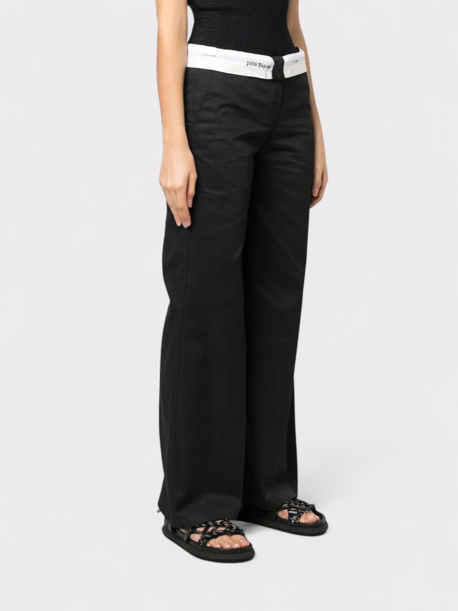 Palm Angels Reverse Wasitband Chino Black Wmns