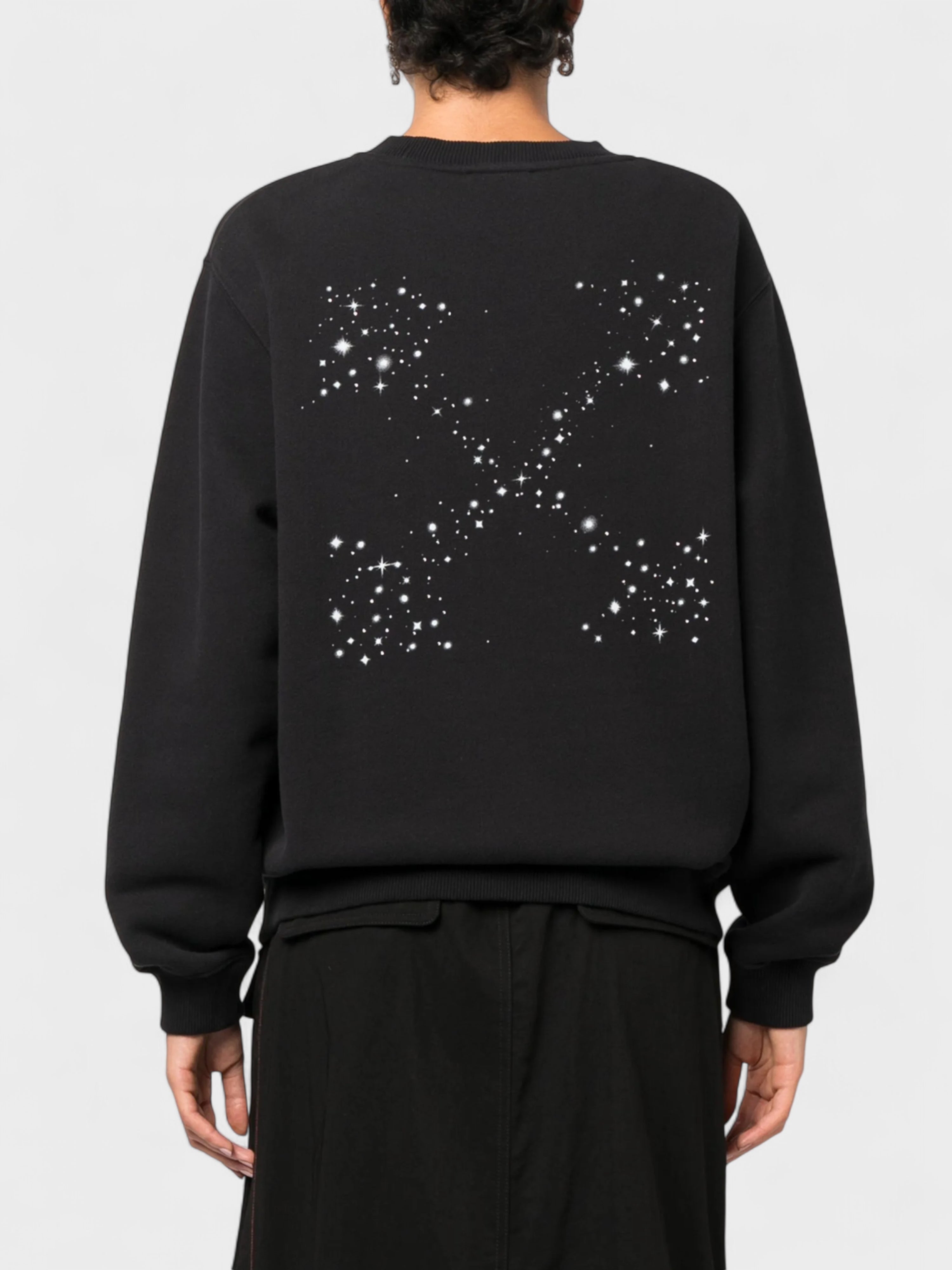 Off-White Bling Stars Arrow Regular Crewneck Black