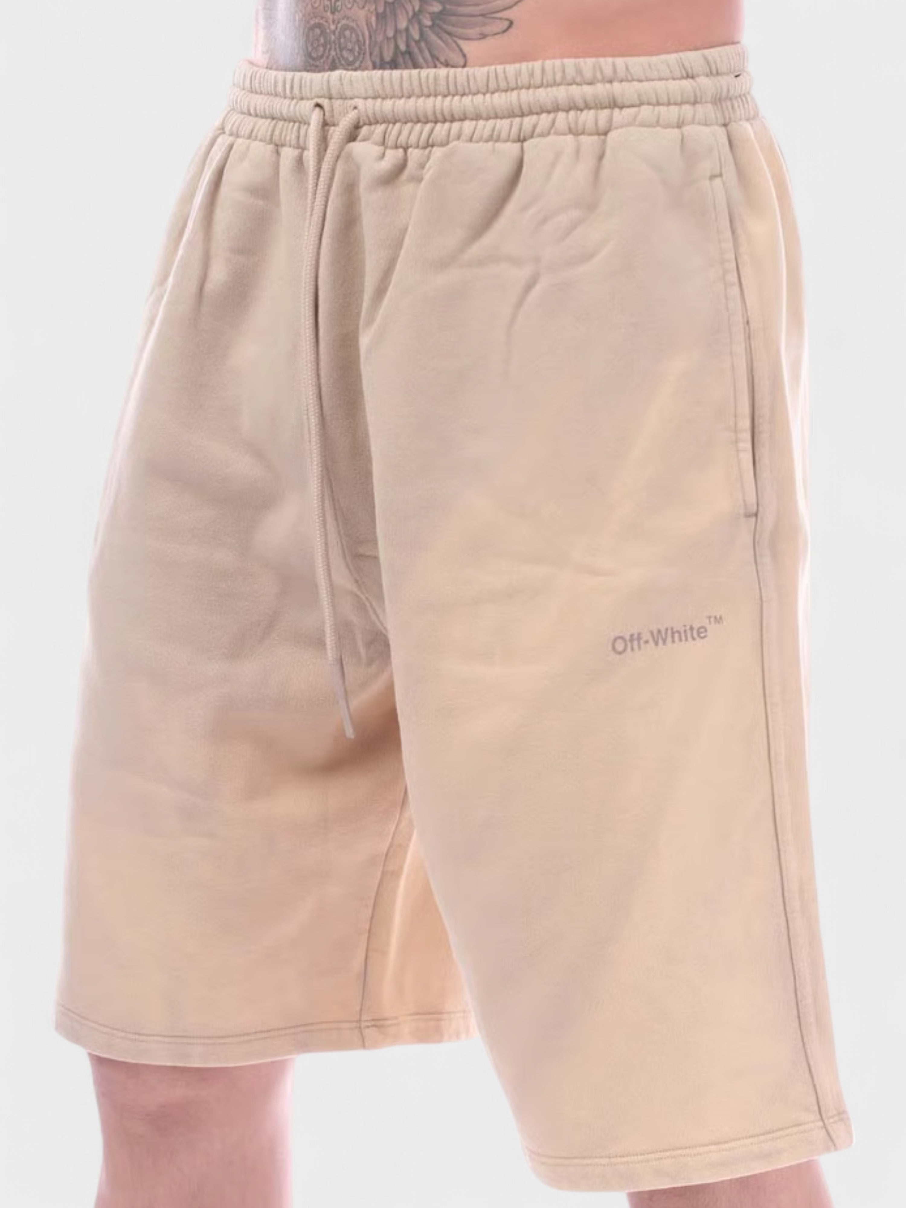 Off-White Diag Tab Vintage Skate Sweatshorts Dark Sand