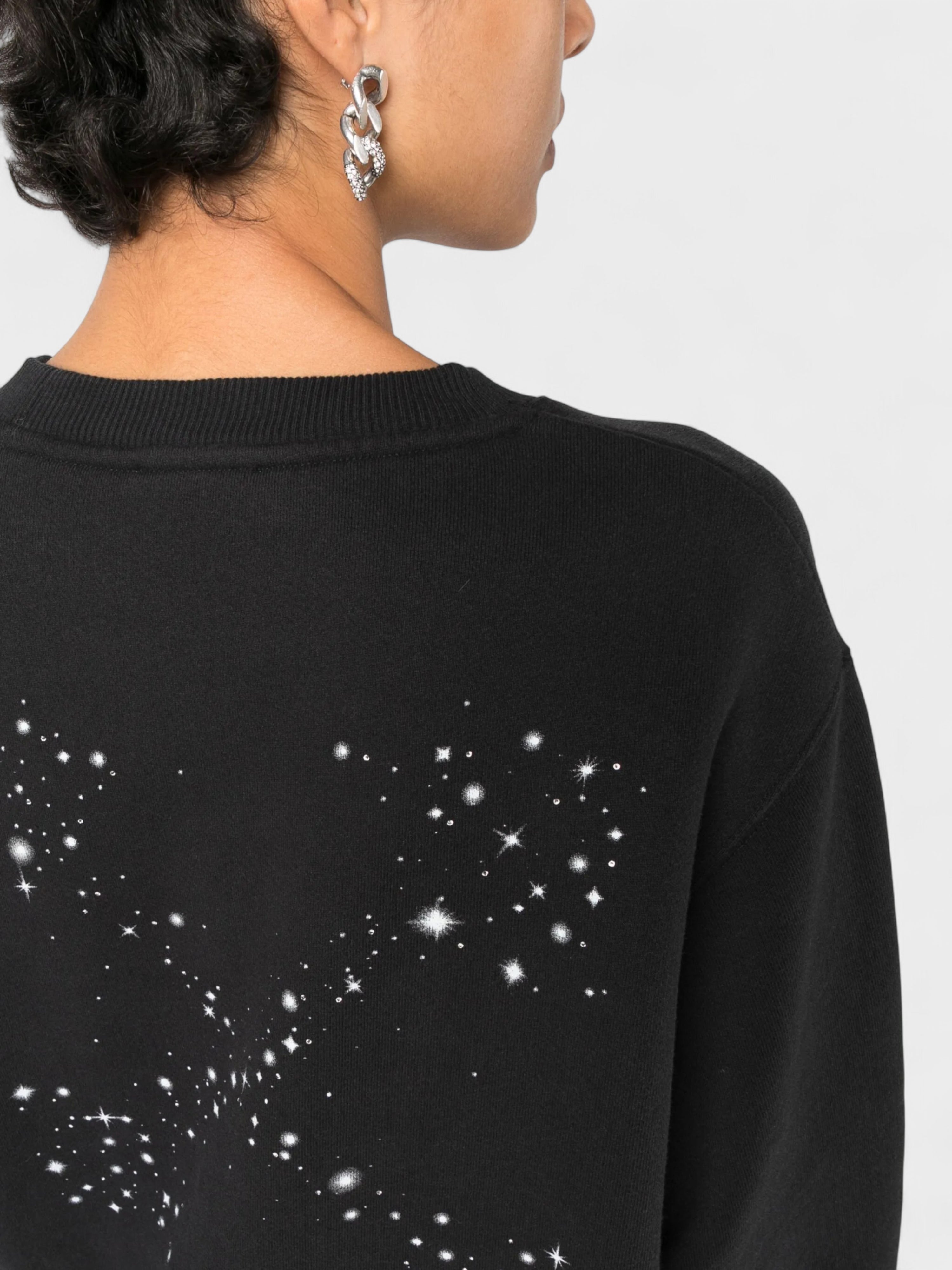 Off-White Bling Stars Arrow Regular Crewneck Black