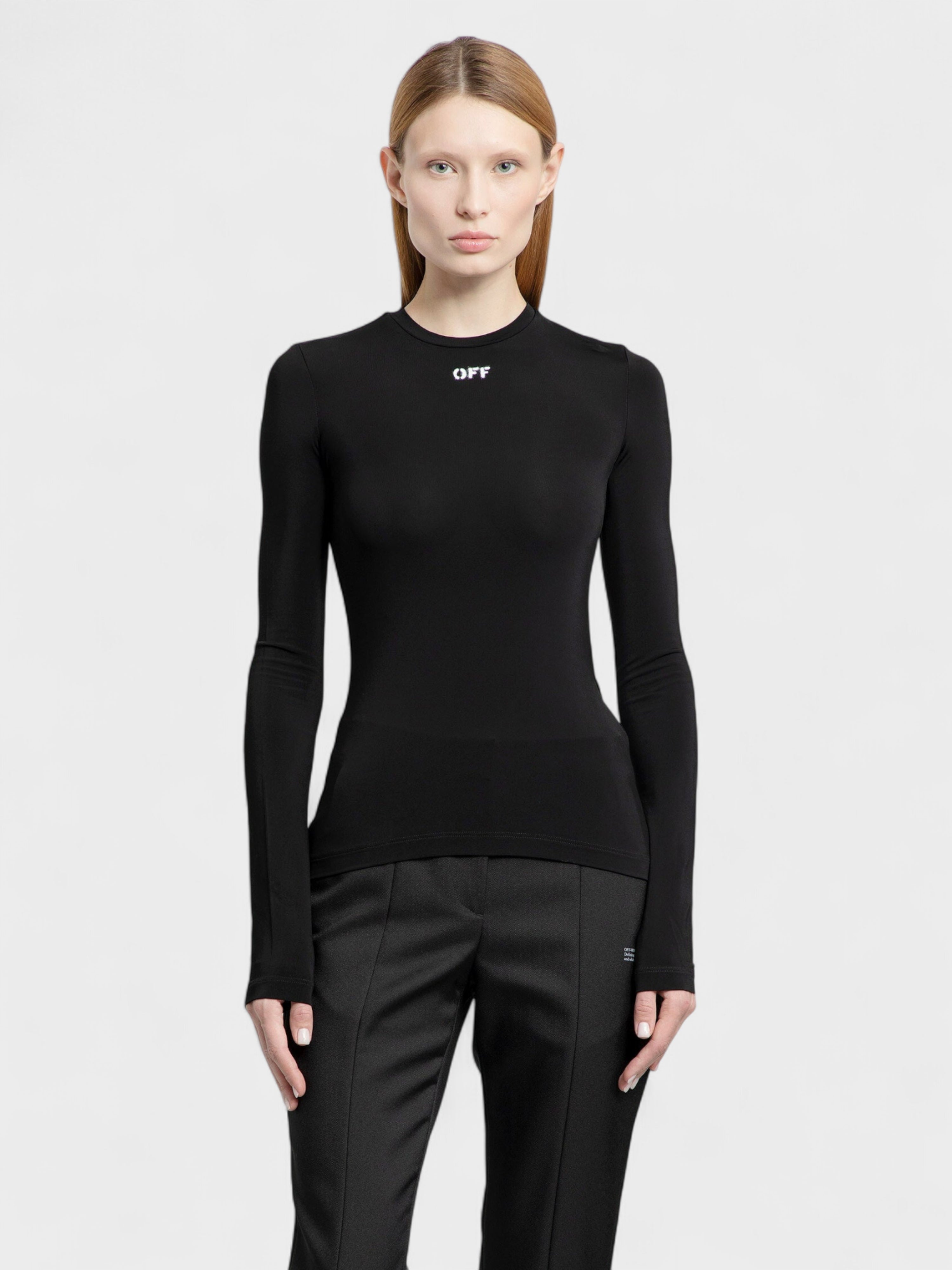 Off-White Off Stamp Second Skin Top Black