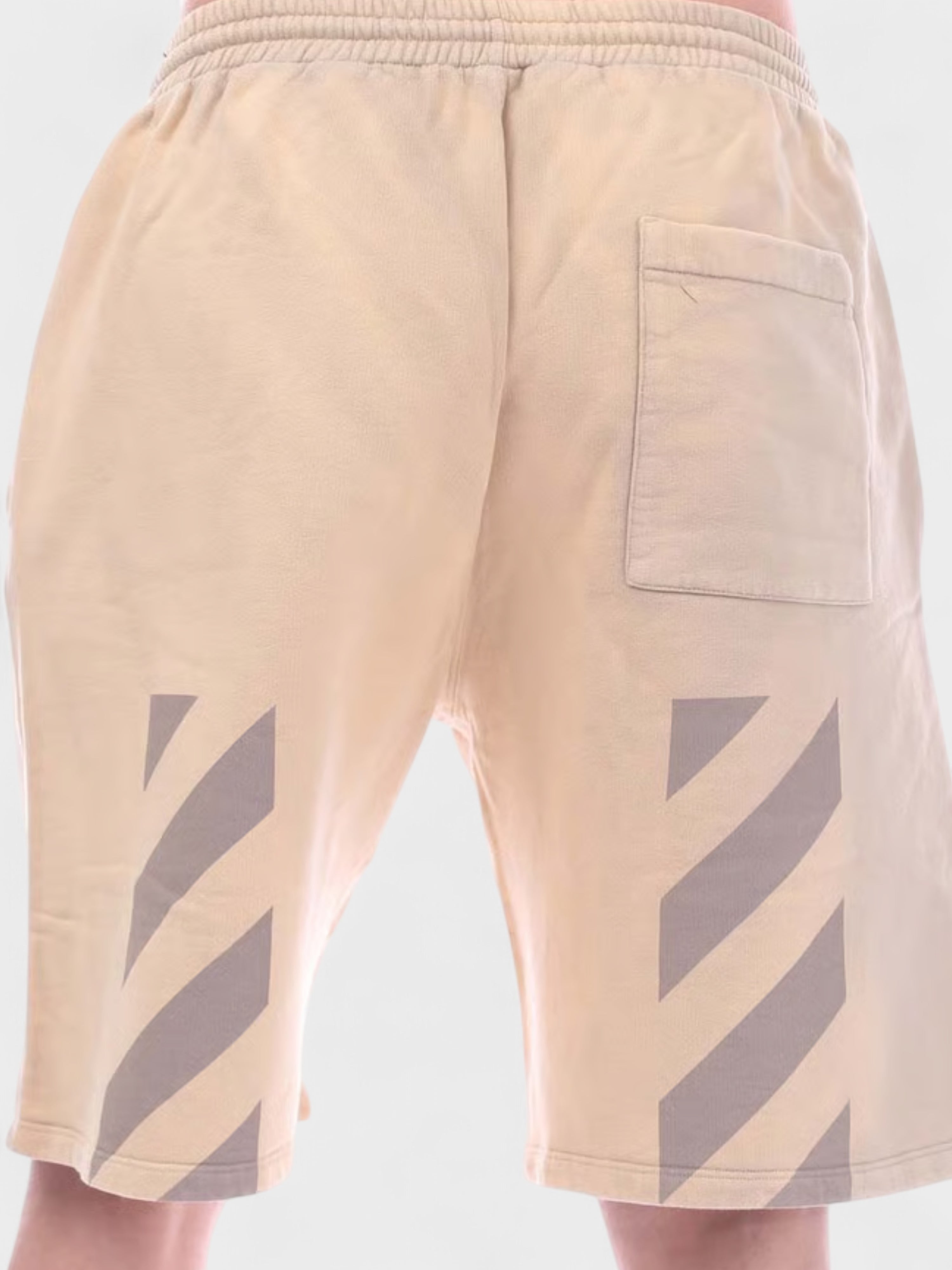 Off-White Diag Tab Vintage Skate Sweatshorts Dark Sand