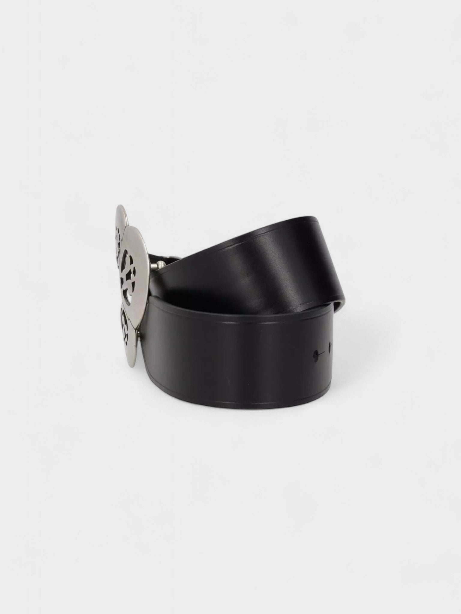 Isabel Marant Adaria Sculptured Buckle Belt Black - Supplied FashionIsabel Marant