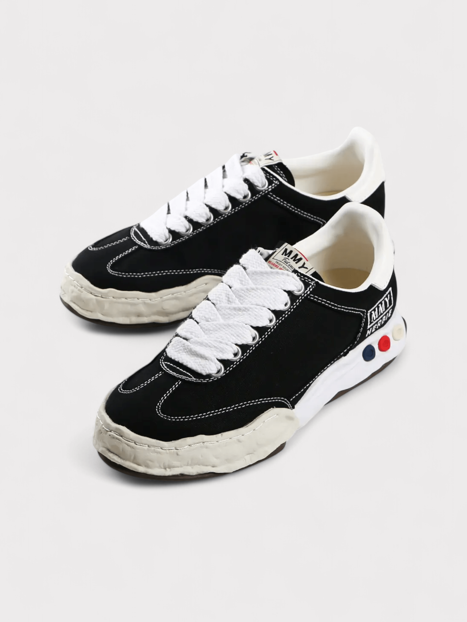 Maison Mihara Herbie OG Sole Canvas Low Top Sneaker Black - Supplied FashionMaison Mihara