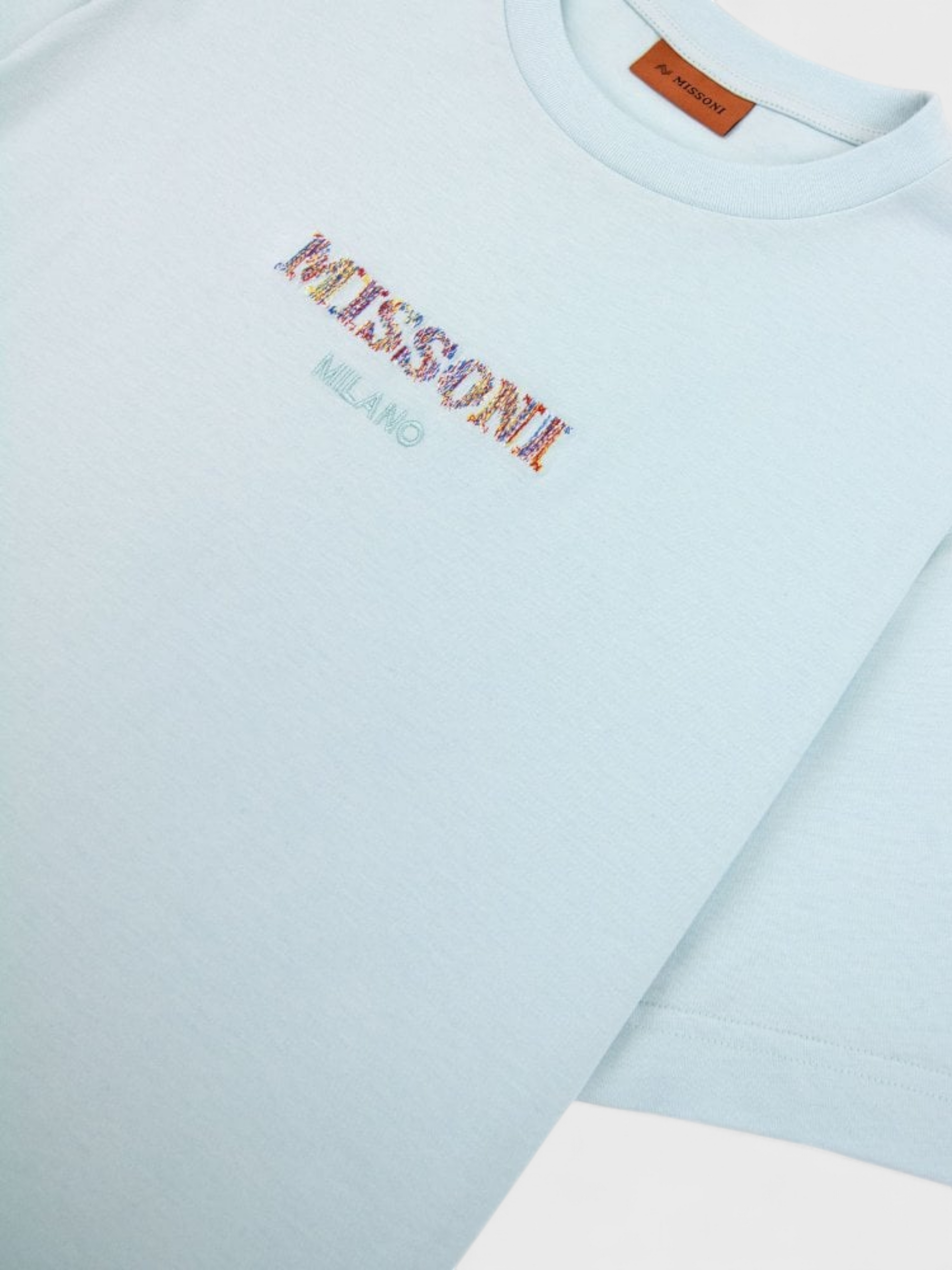Missoni Crewneck Logo T-Shirt Blue