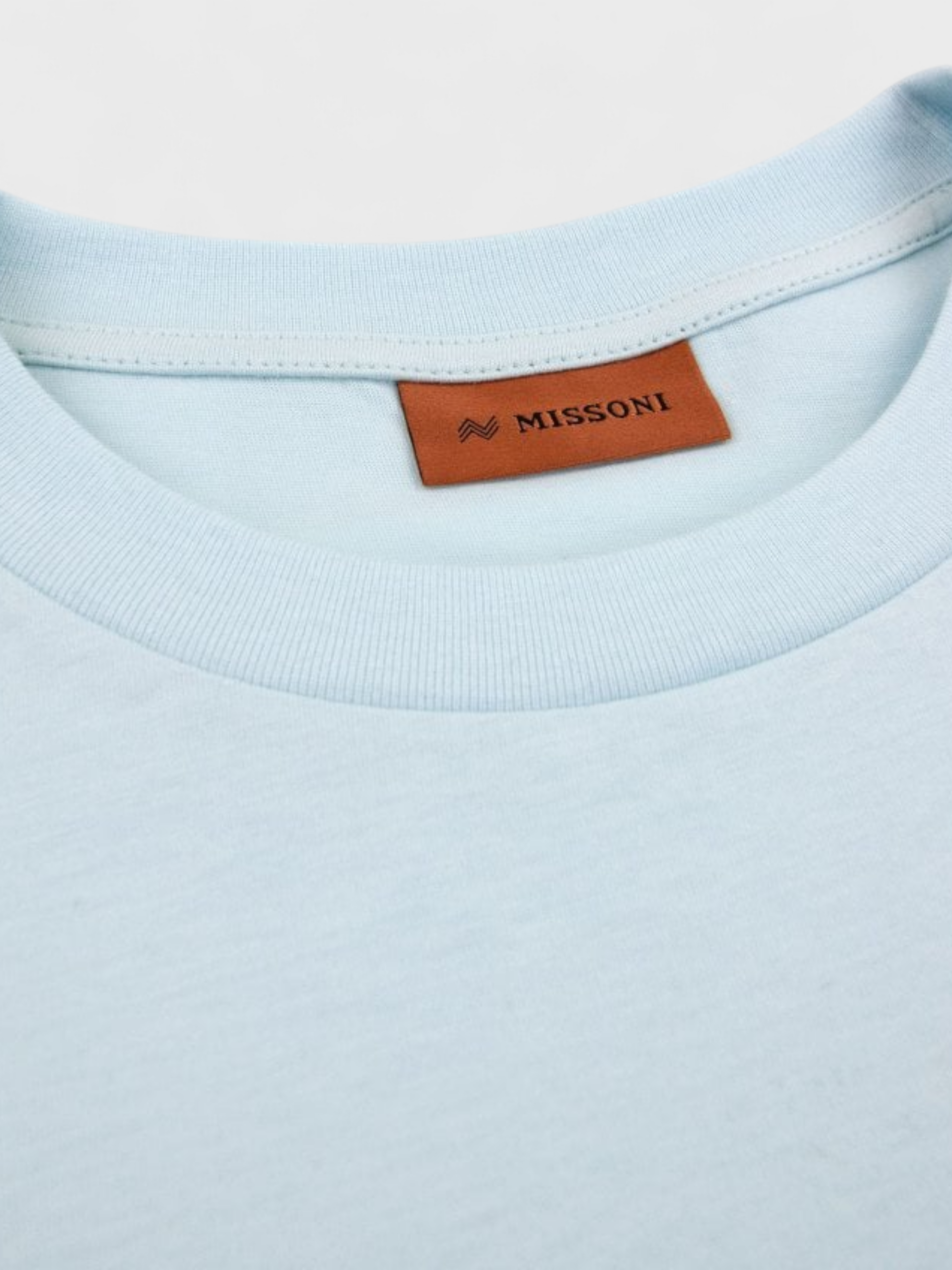 Missoni Crewneck Logo T-Shirt Blue