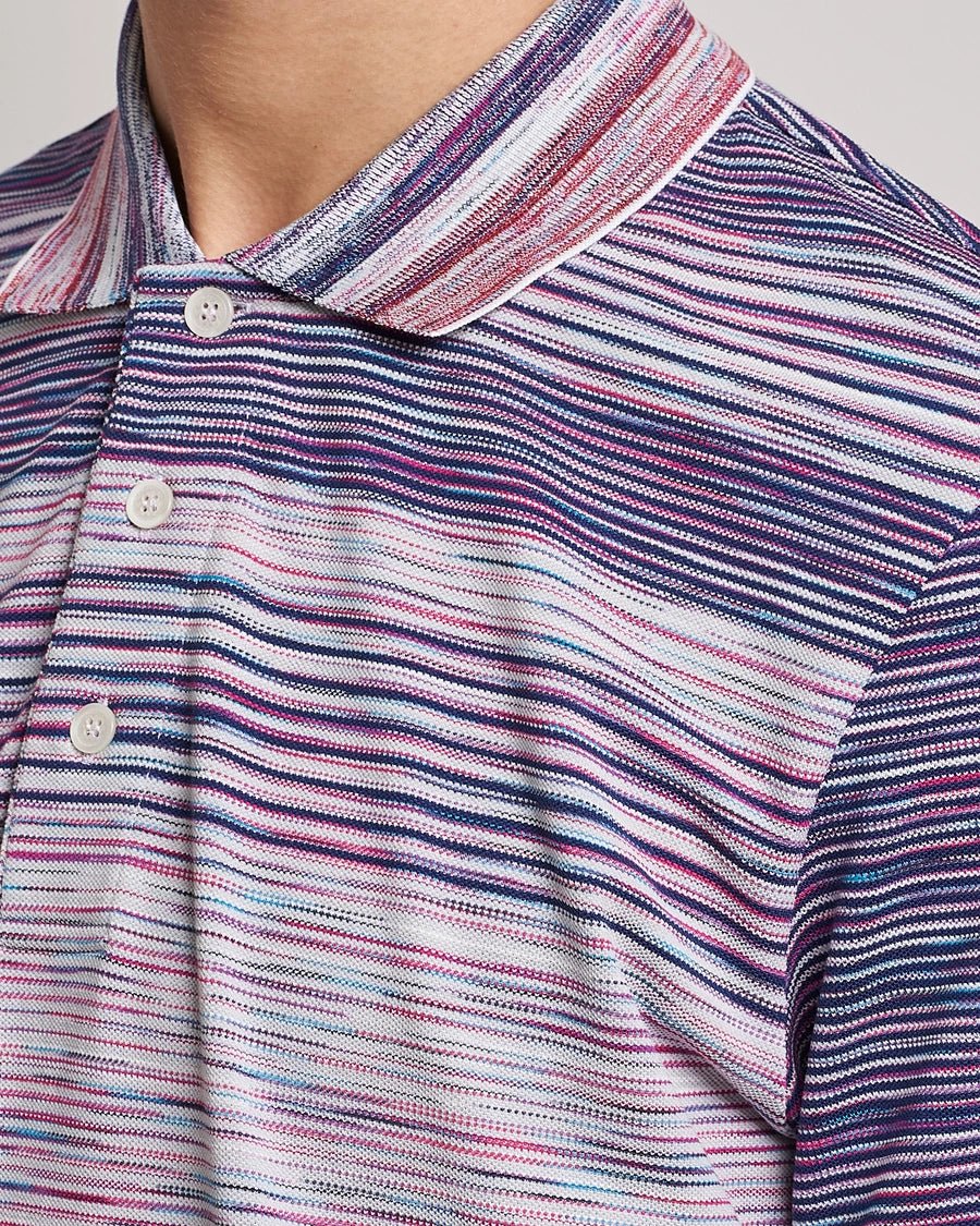 Missoni Space Dye Short Sleeve Polo Shirt - Supplied FashionMissoni