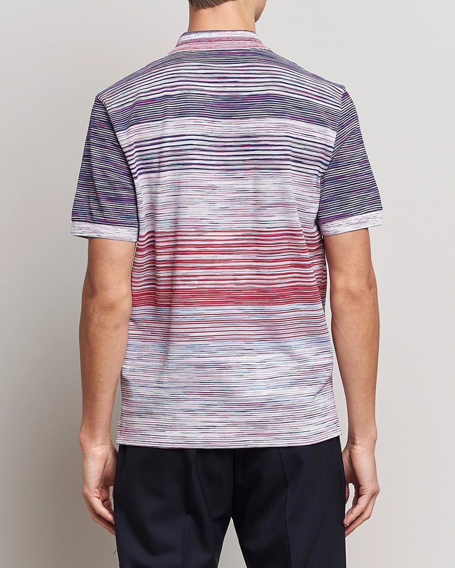 Missoni Space Dye Short Sleeve Polo Shirt - Supplied FashionMissoni