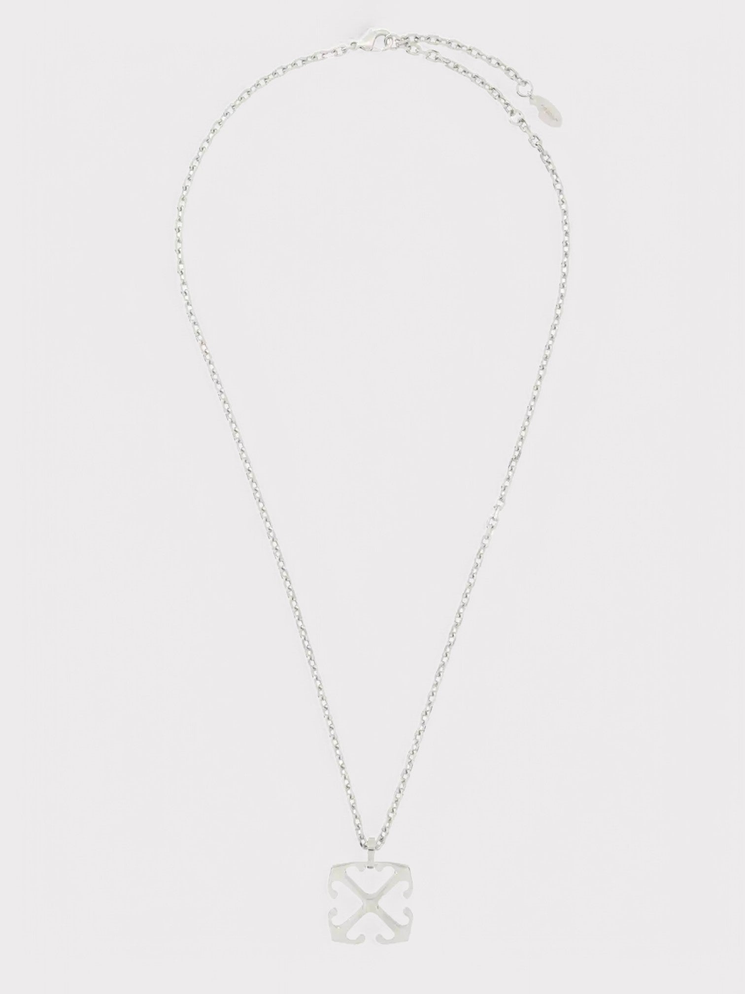 Off - White Arrow Silver Tone Necklace - Supplied FashionOff - White