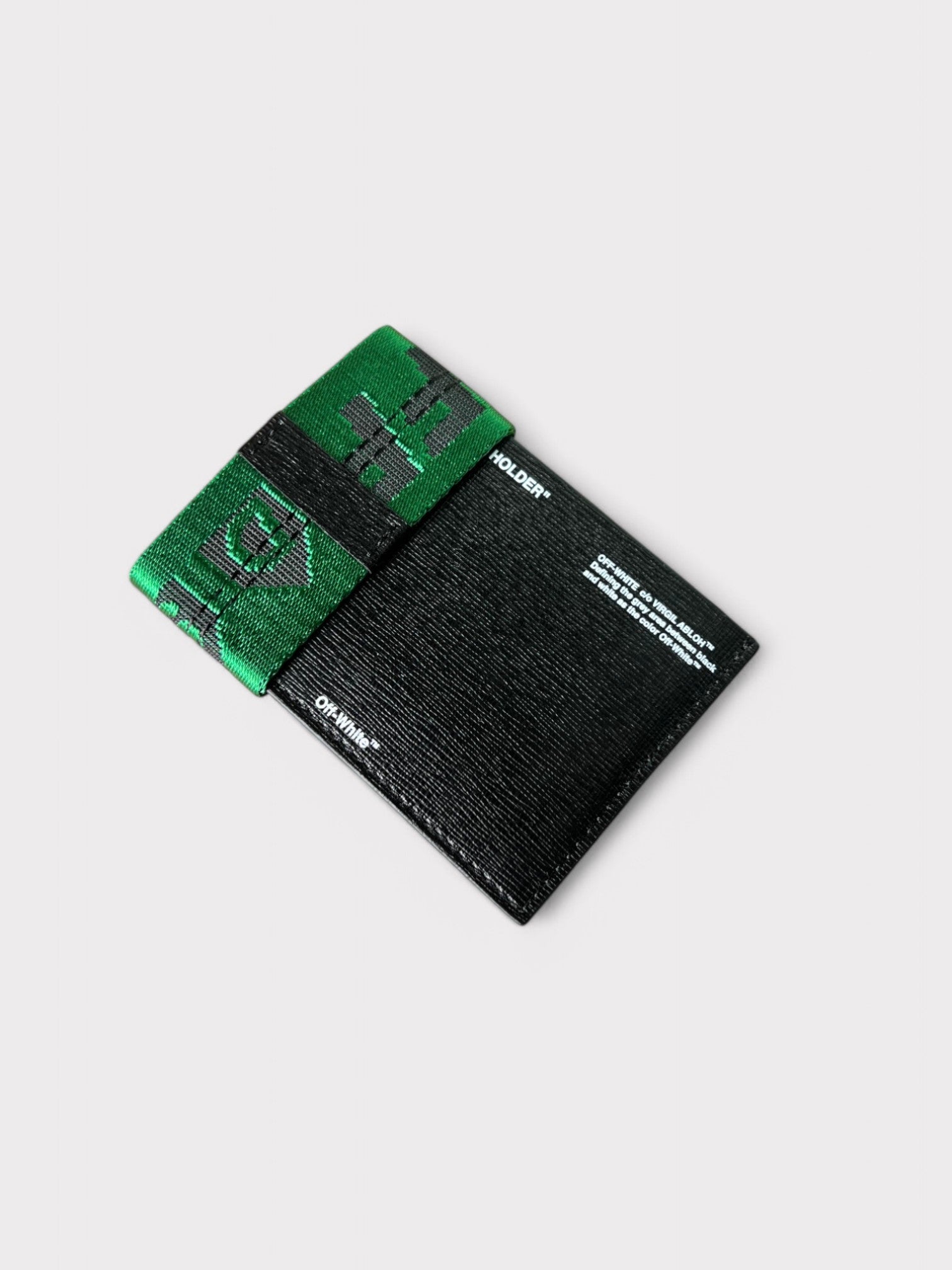 Off - White DSM 2 Drop Card Holder Black Green - Supplied FashionOff - White