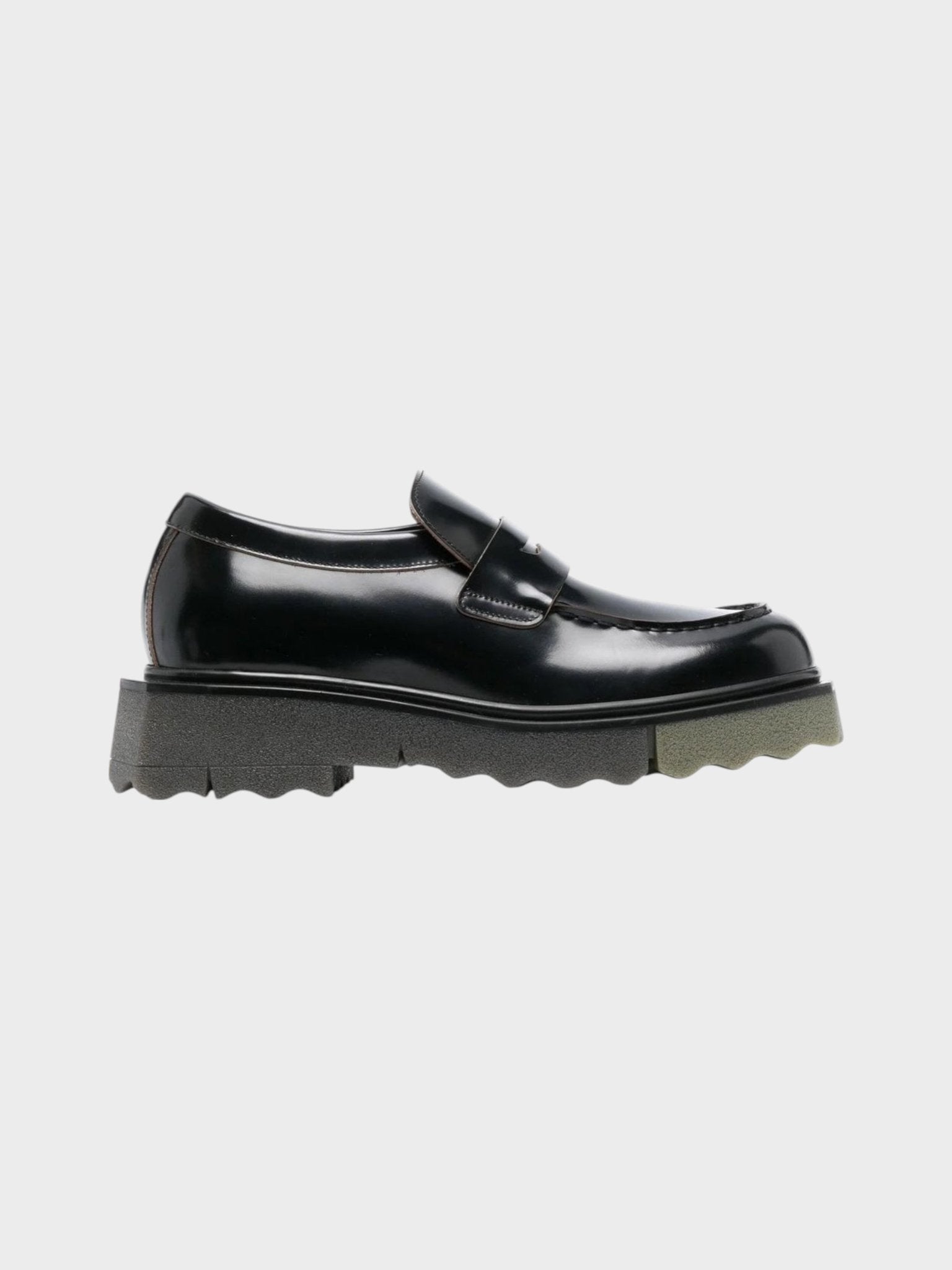 Off - White Leather Sponge Loafer Black - Supplied FashionOff - White