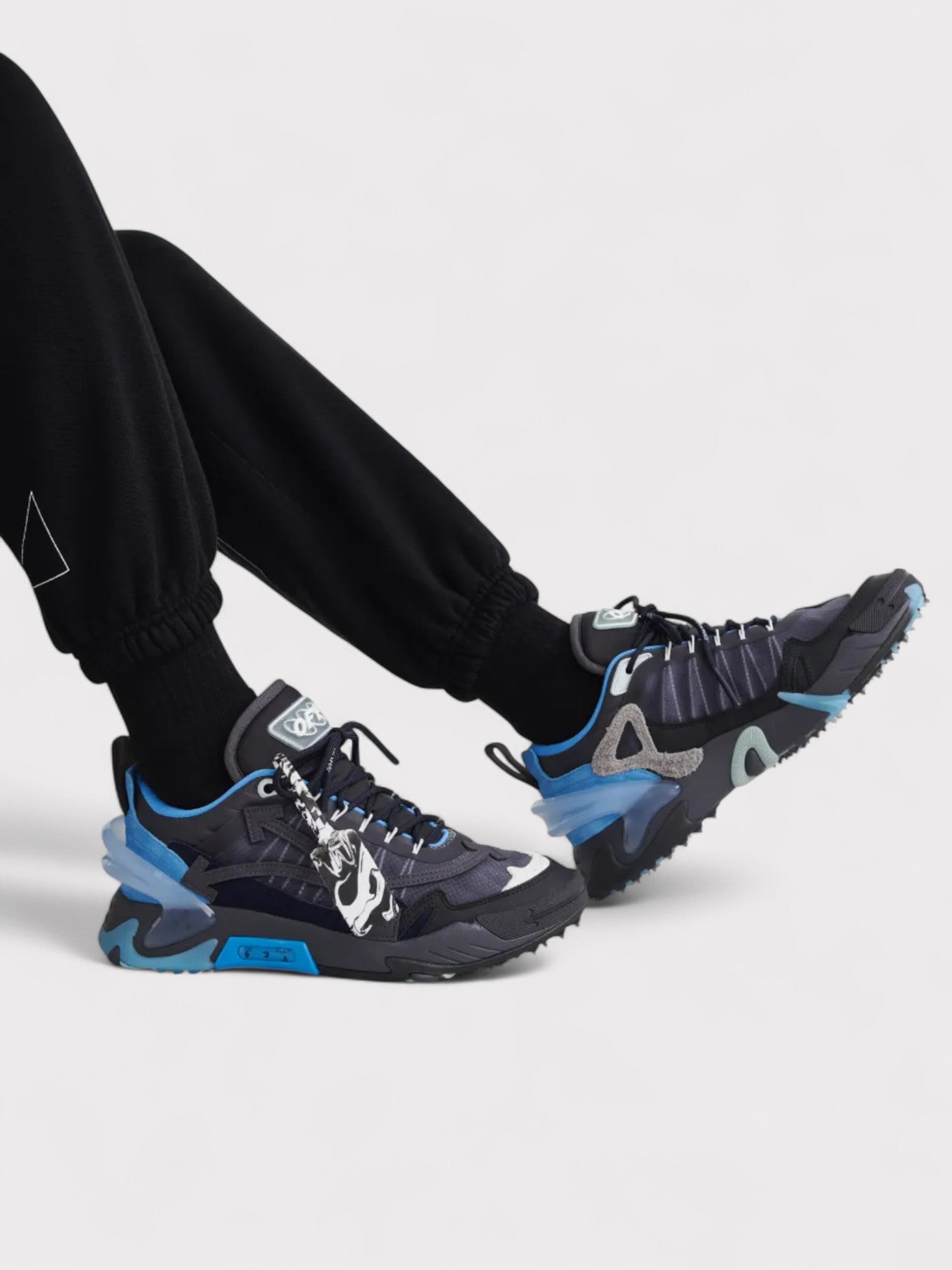 Off - White Odsy 2000 Blue Black Trainers - Supplied FashionOff - White