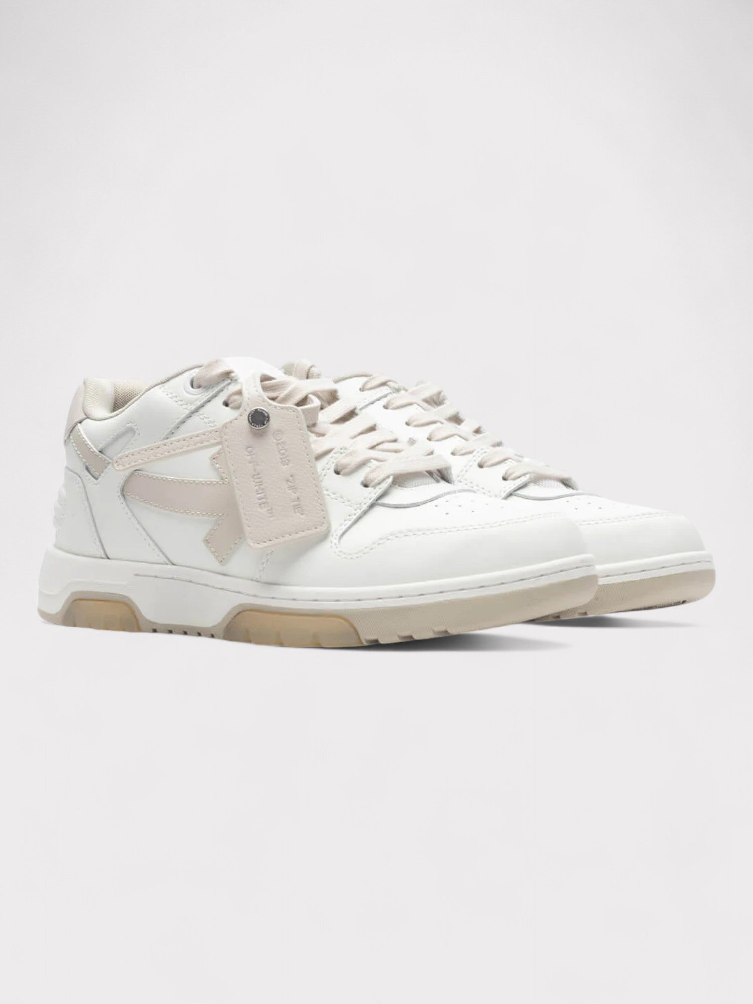 Off - White Out Of Office Leather White Beige - Supplied FashionOff - White