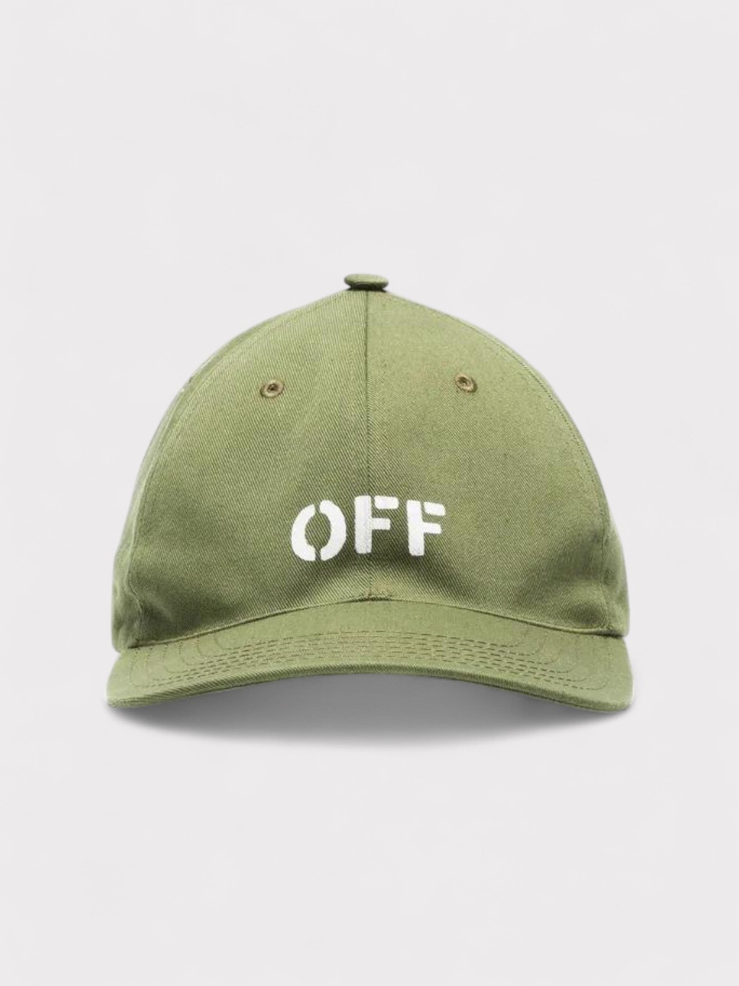 Off - White Stamp Logo Military Green Cap - Supplied FashionOff - White