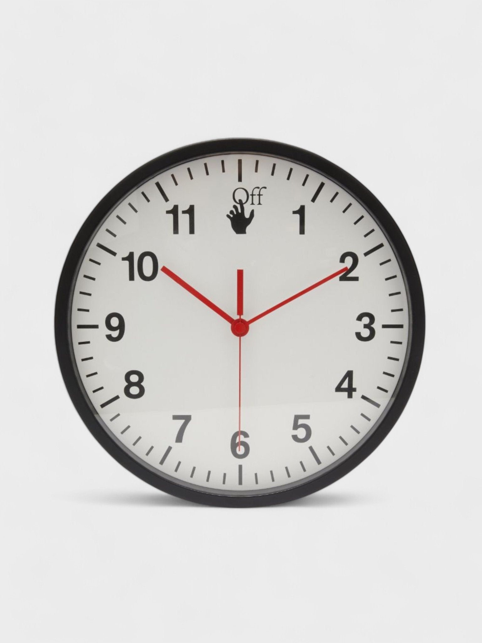 Off - White Wall Clock Black White - Supplied FashionOff White