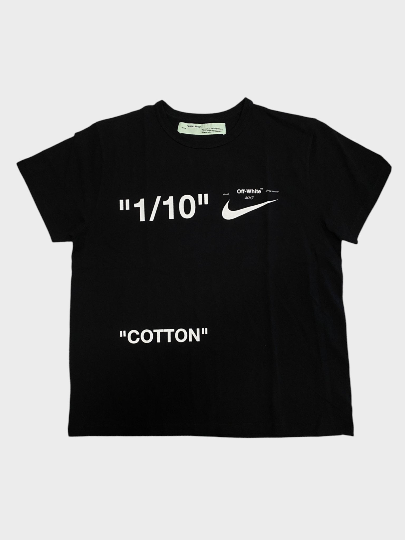 ★【NIKE】★NIKE OFF-WHITE X NIKE MEN'S T-SHIRT★BLACK★ T-shirts Nike x Off-White™ Men's T-Shirt Black | Footshop