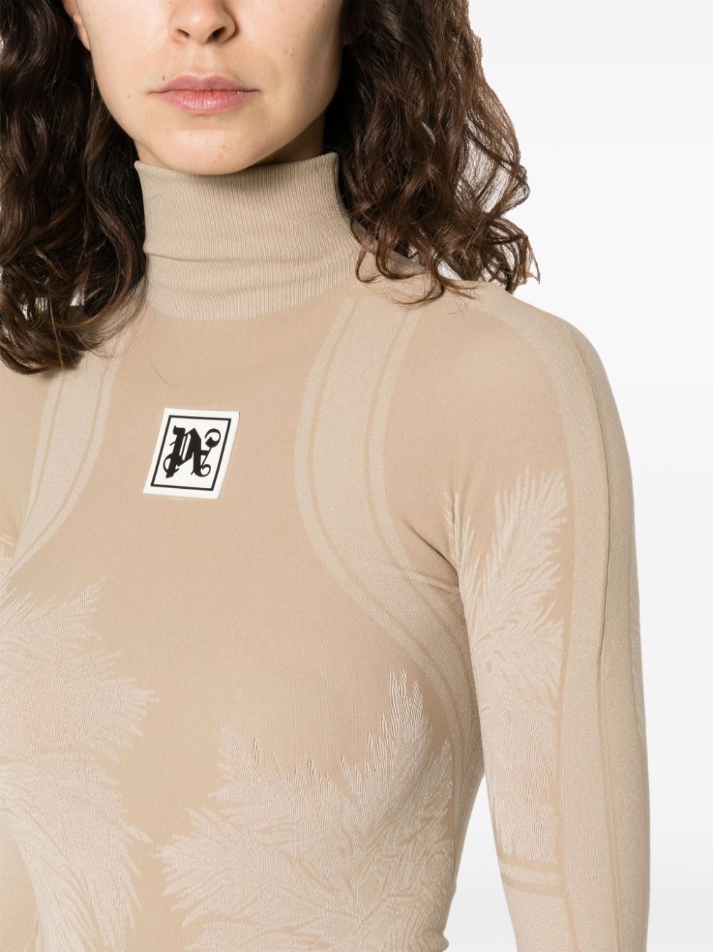 Palm Angels Baselayer Ski Top Beige - Supplied FashionPALM ANGELS