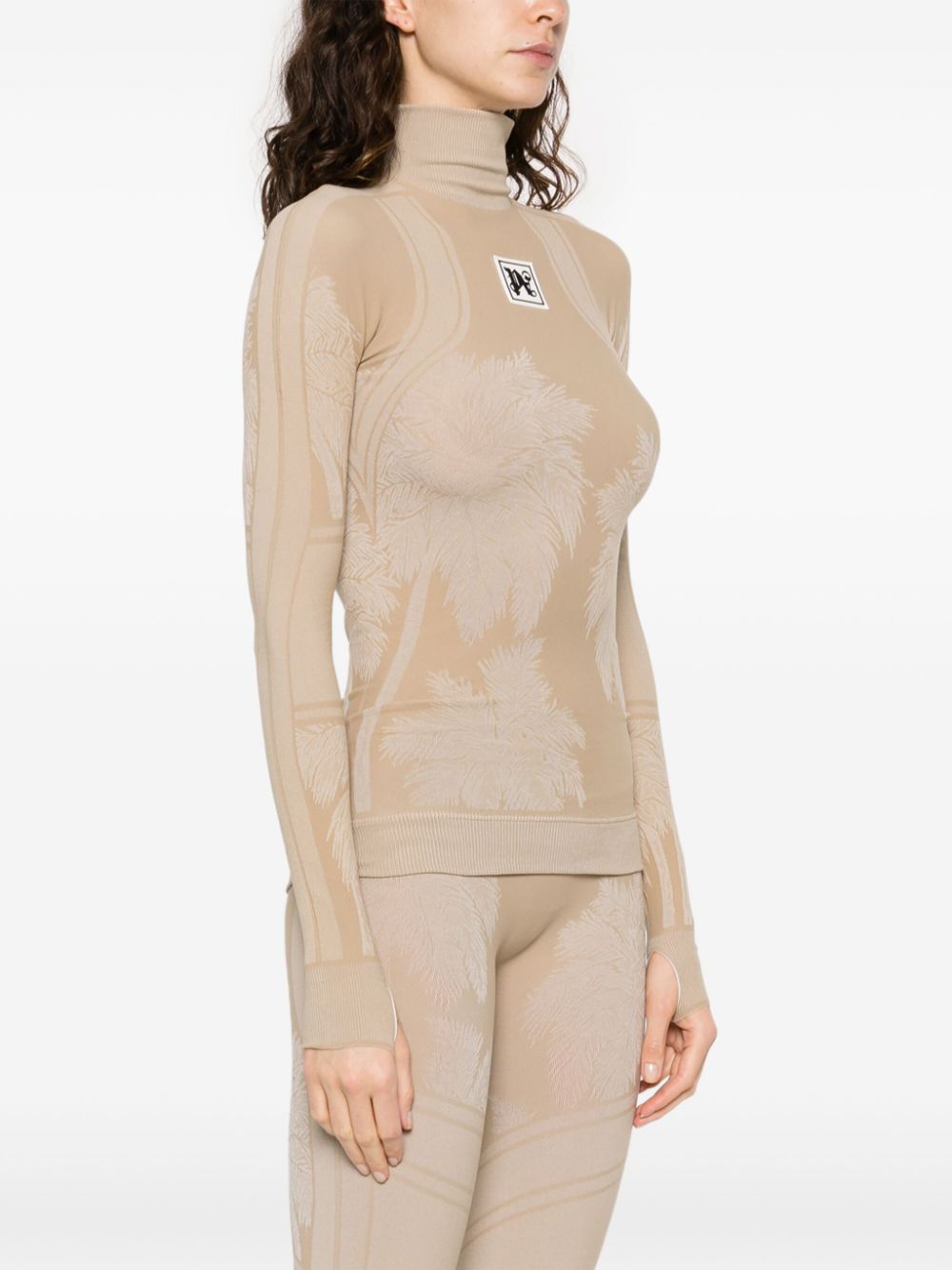 Palm Angels Baselayer Ski Top Beige - Supplied FashionPALM ANGELS