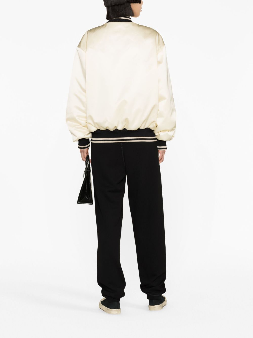 Palm Angels Classic Logo Bomber Jacket Beige - Supplied FashionPALM ANGELS